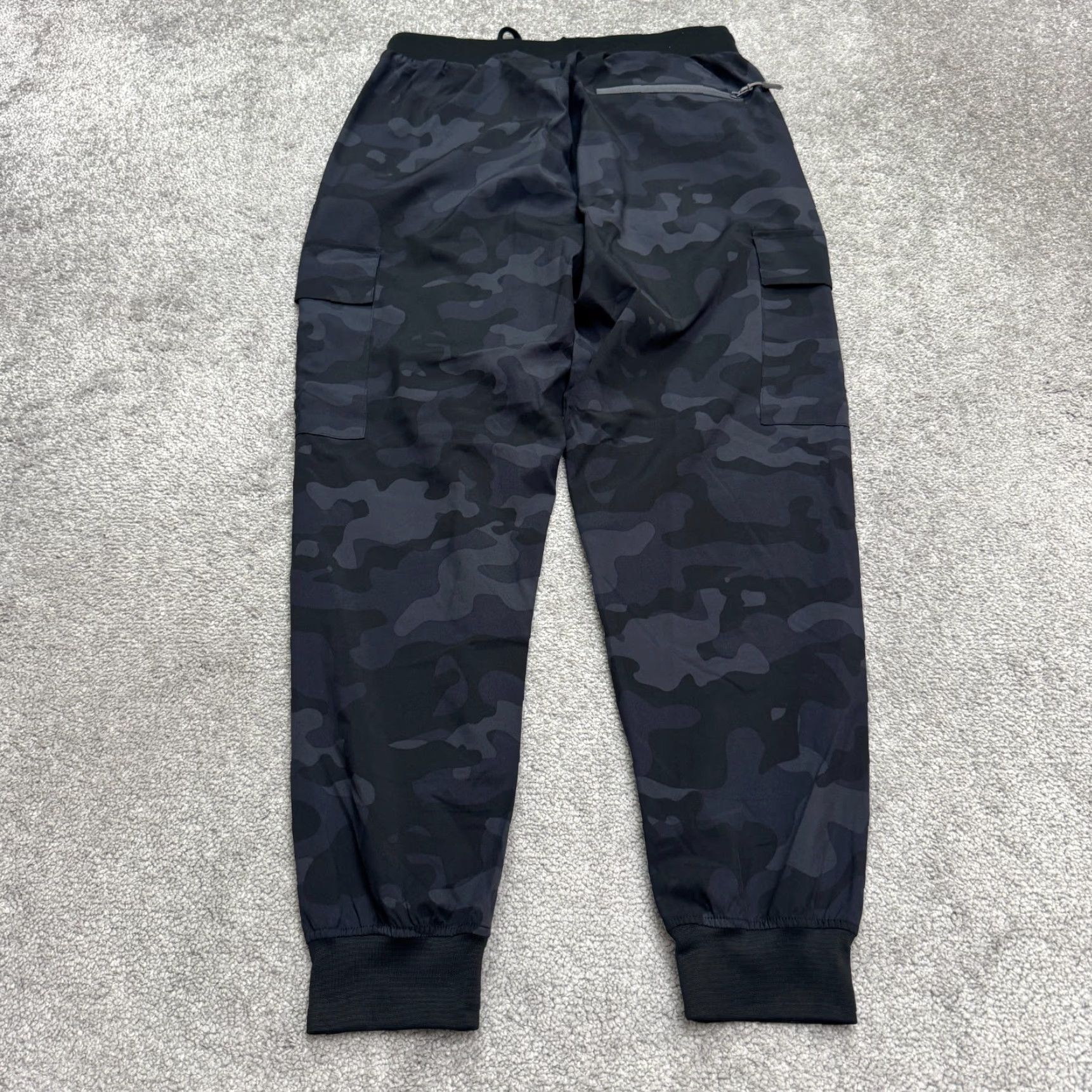 Vintage Libin Camouflage Cargo Pants Womens Medium Black Blue 28x28 Active Jogger Size 32" / US 10 / IT 46 - 2 Thumbnail