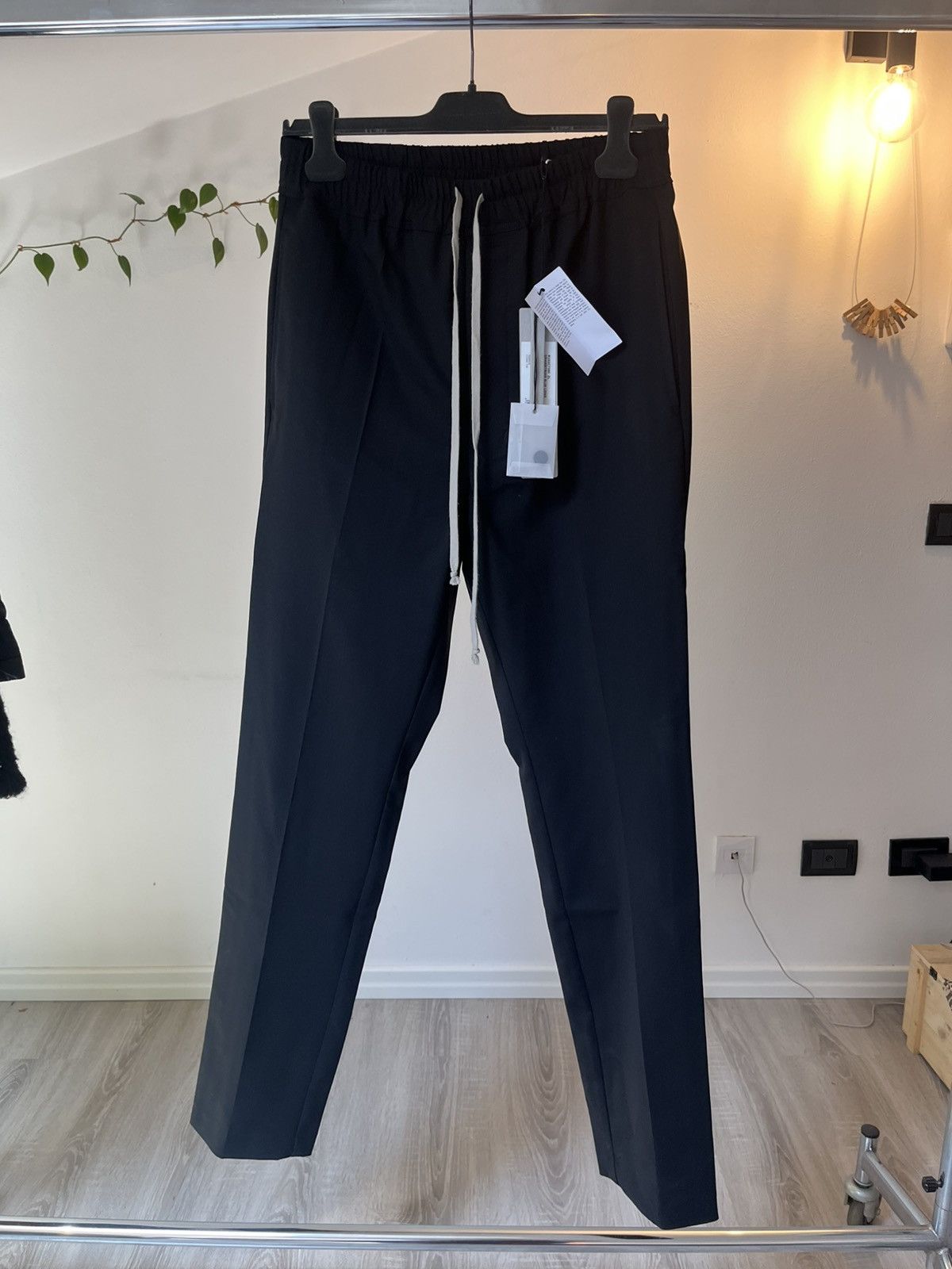 Rick Owens Rick Owens FW23 Luxor Drawstring Wool Pants – New with Tags Size US 31 - 1 Thumbnail