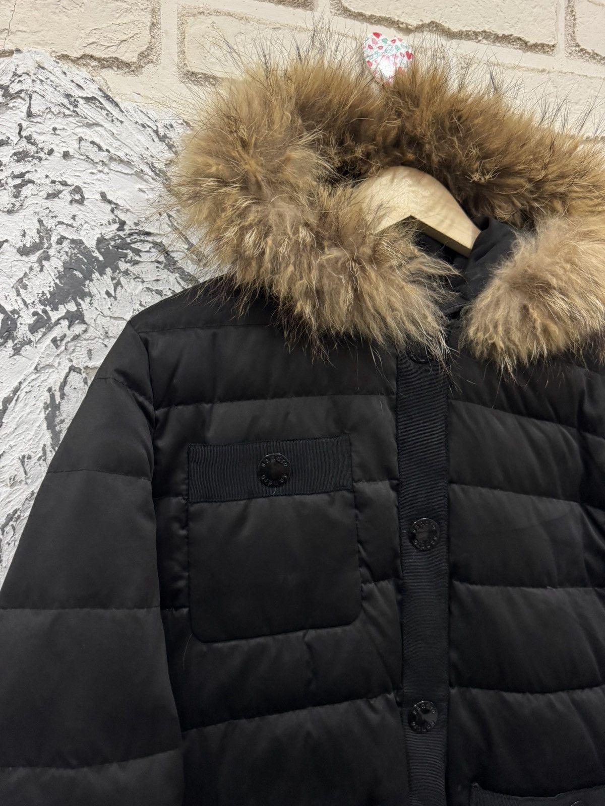 Sandro Sandro Paris Kasie Down Puffer Coat Fox Fur Trim Hood Size 3 Size L / US 10 / IT 46 - 3 Thumbnail