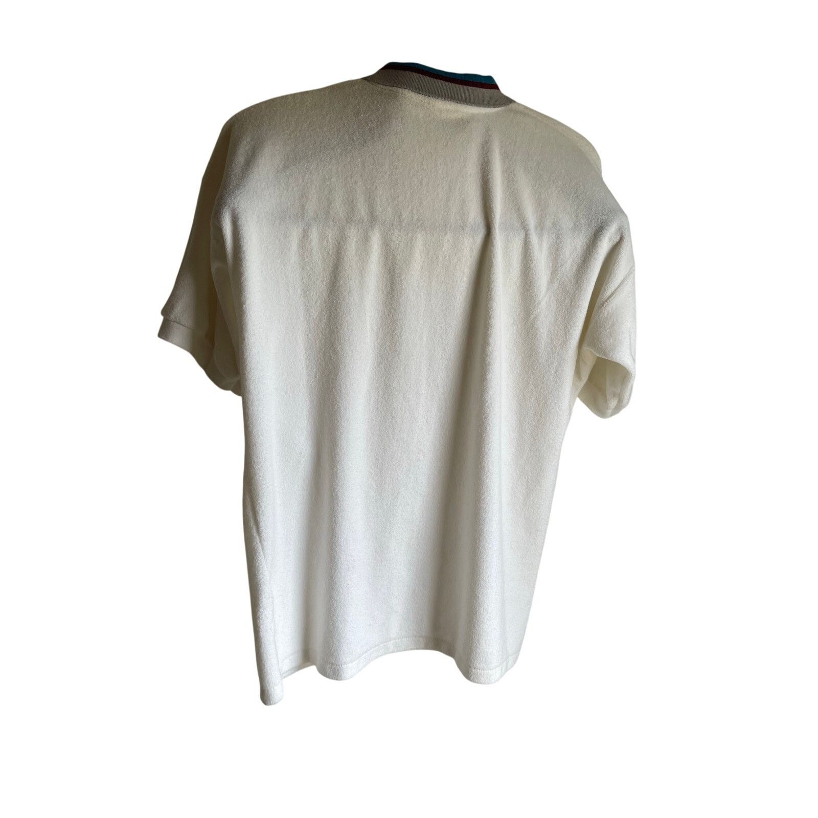 Jantzen Jantzen Vintage 70s Textured Knit Striped Polo M Size US M / EU 48-50 / 2 - 3 Thumbnail