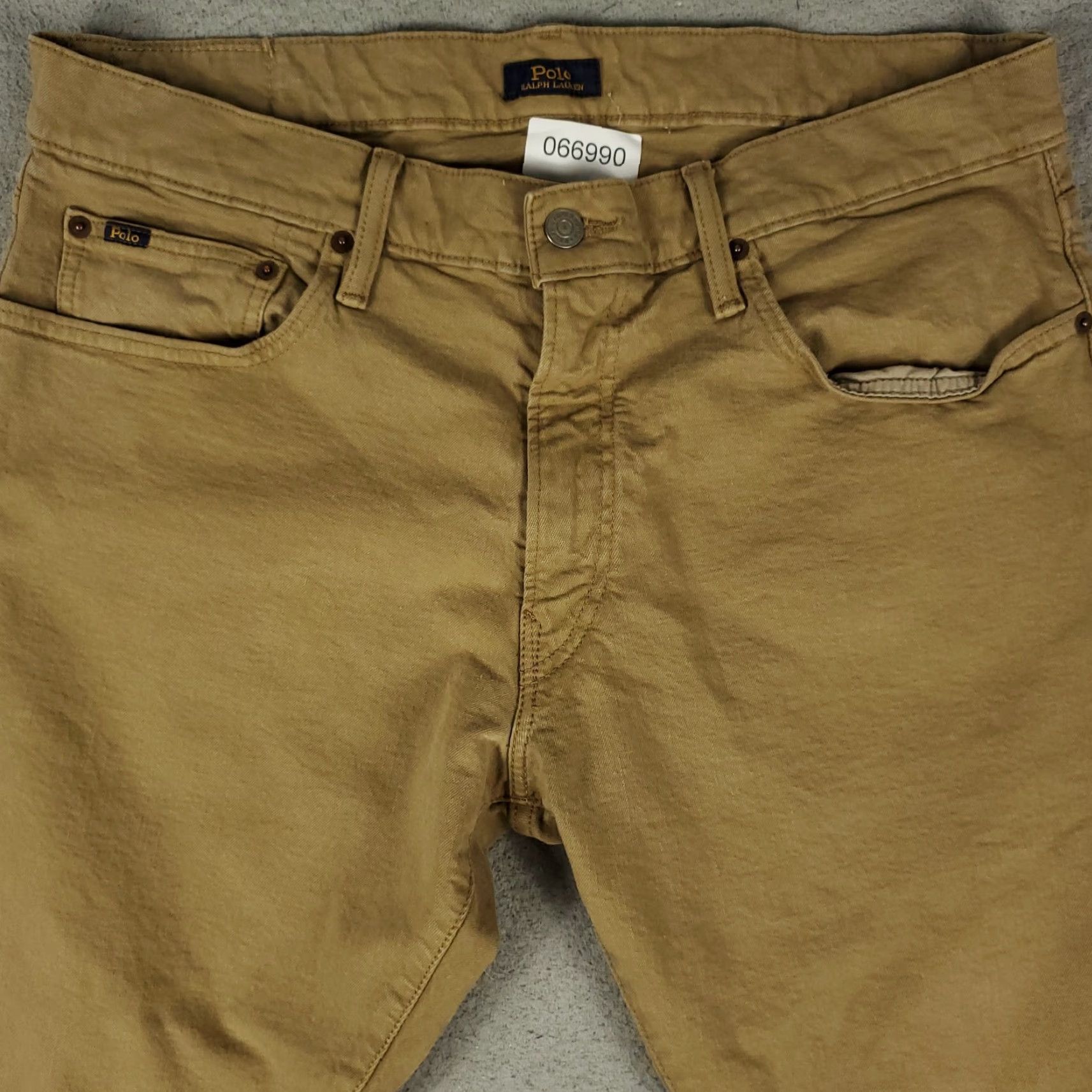 Polo Ralph Lauren Ralph Lauren Jeans Mens 35x27 Varick Slim Straight Leg Denim Pants Beige Brown cord Beige Size US 35 - 2 Thumbnail