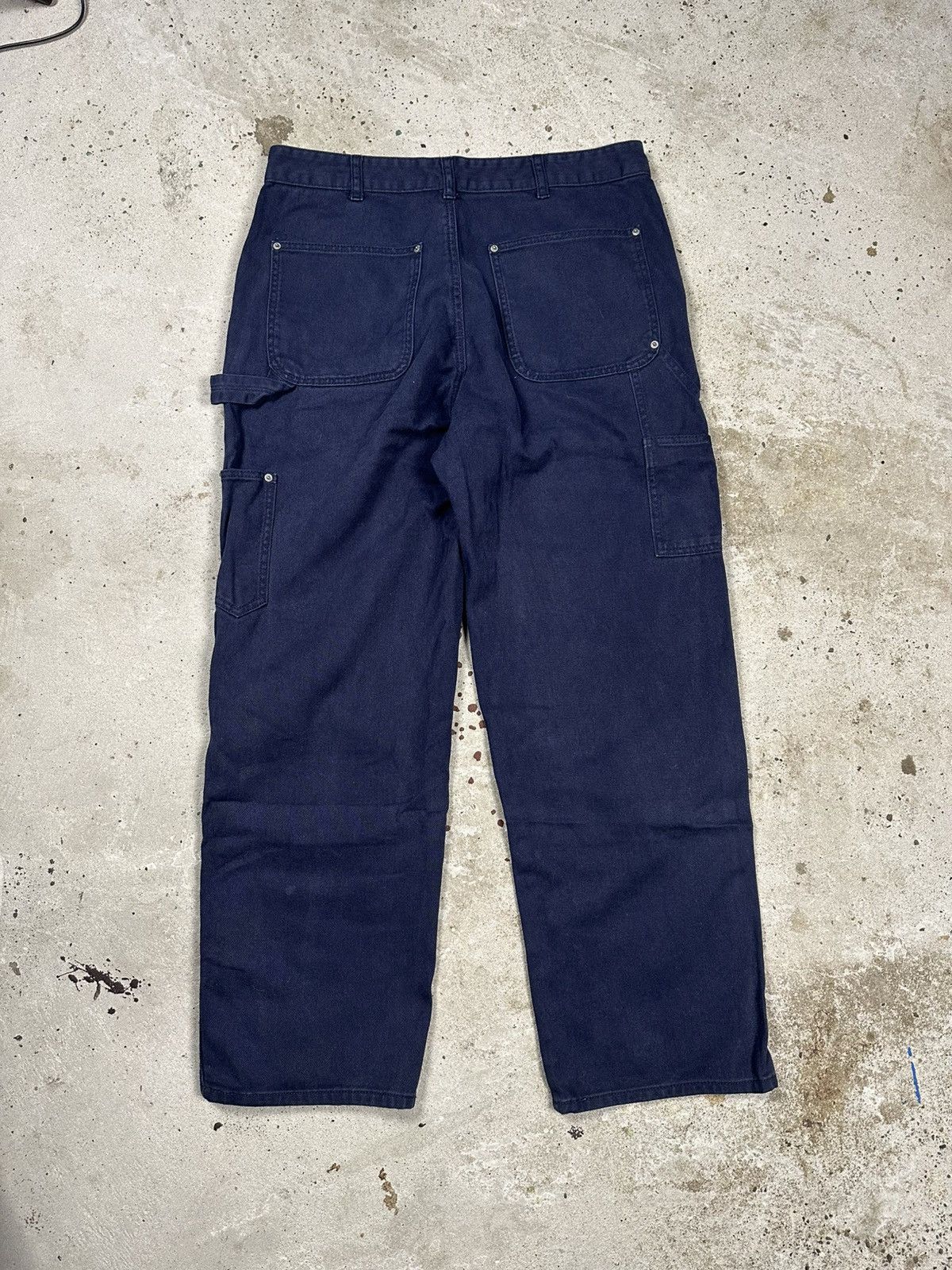 Carhartt × Vintage Vintage Y2K Carhartt Style Navy Double Knee Denim Pants Jean Size US 32 / EU 48 - 2 Thumbnail