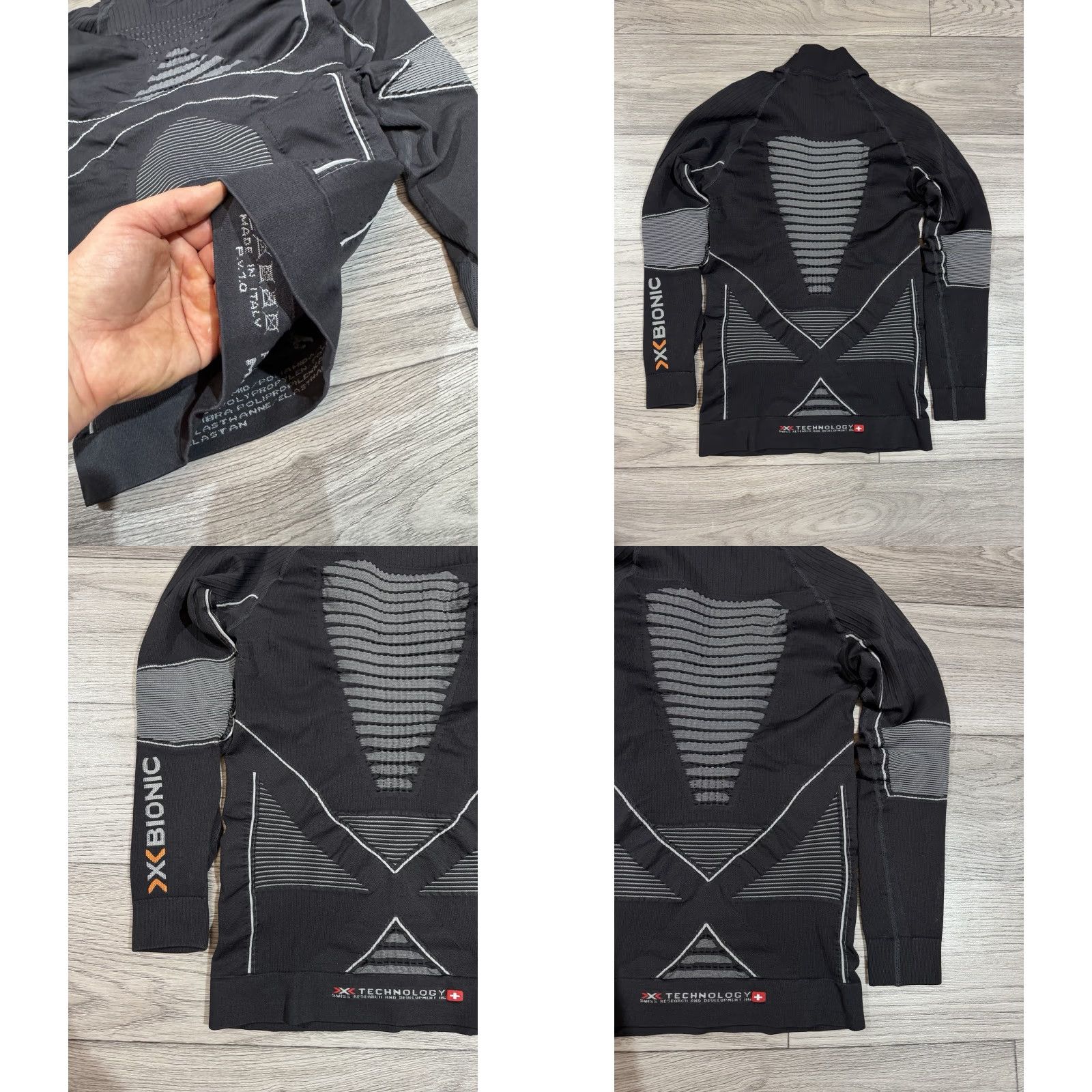 Vintage X-Bionic Energy Accumulator Evo Outfit/Set Mens S/M Black Base Layer Top Pants Size US S / EU 44-46 / 1 - 8 Thumbnail