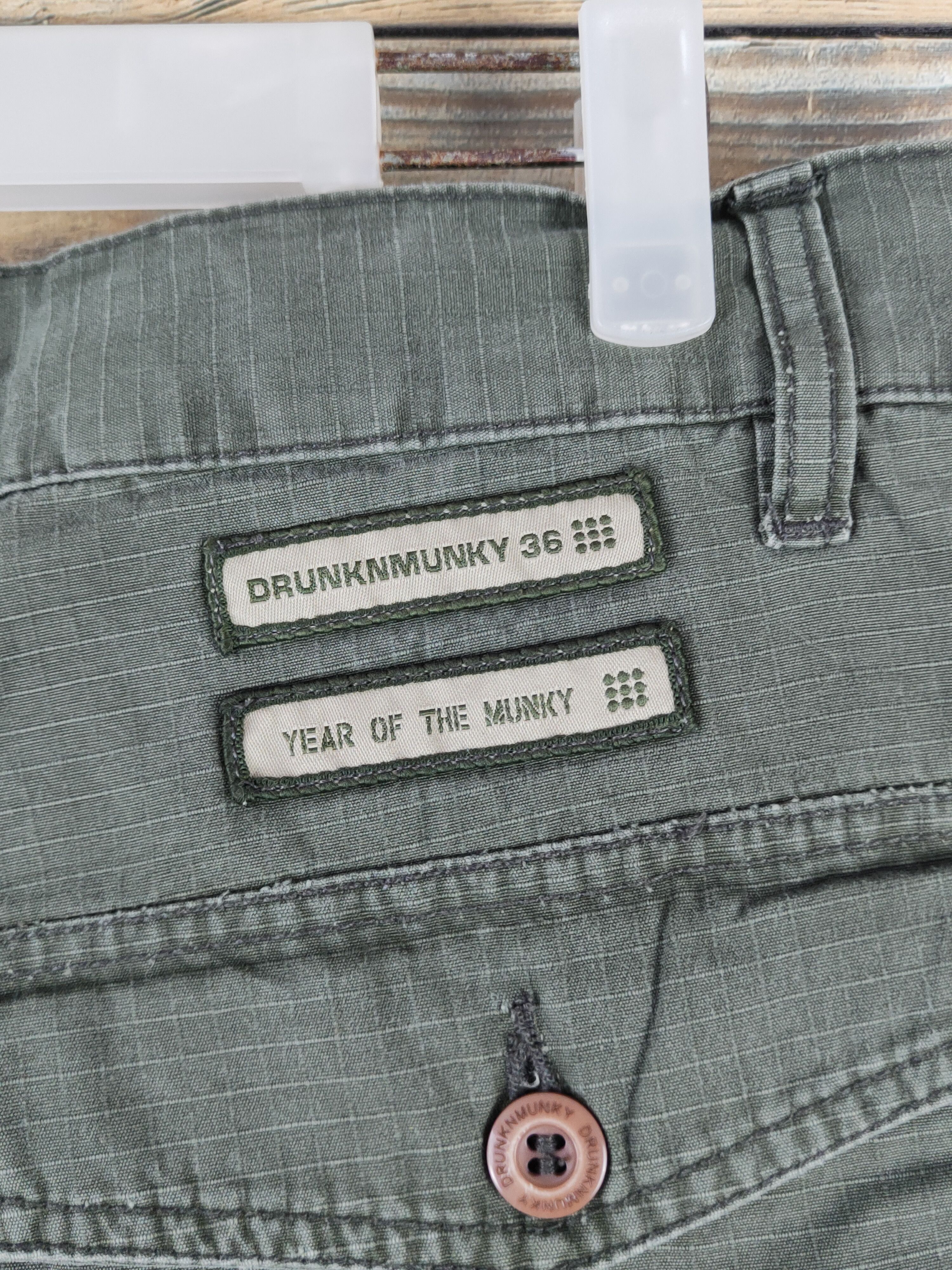 DrunknMunky DL Drunkn Munky Green Multipocket Tactical Cargo Pants #942 Size US 34 / EU 50 - 11 Thumbnail