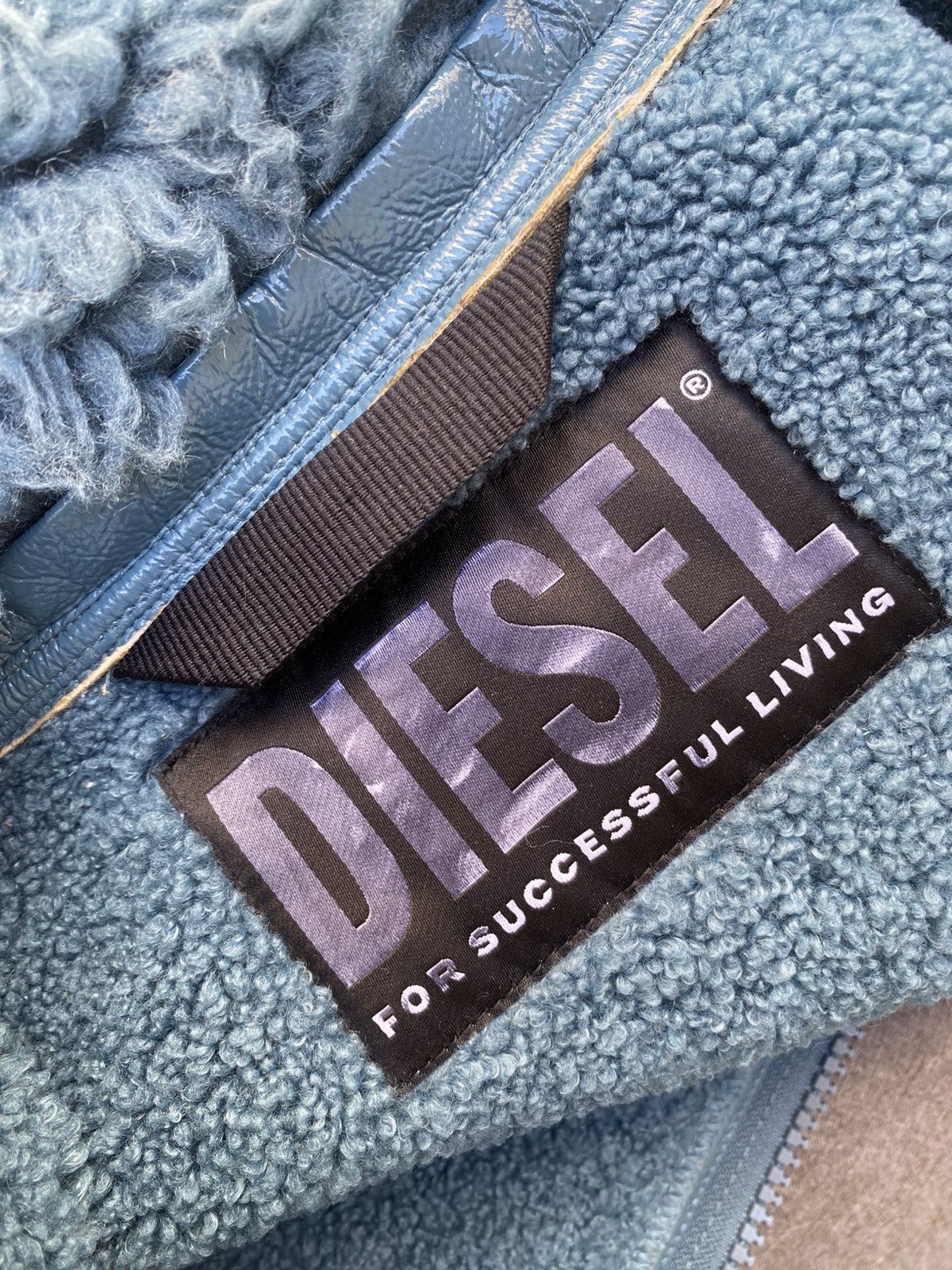 Diesel Diesel- Faux Shearling Leather Fur Jacket Size US L / EU 52-54 / 3 - 15 Thumbnail