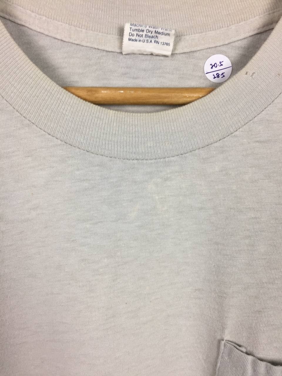Vintage Vtg 90s BVD Made In Usa Combed Cotton Plain Pocket Tee Size US L / EU 52-54 / 3 - 4 Thumbnail