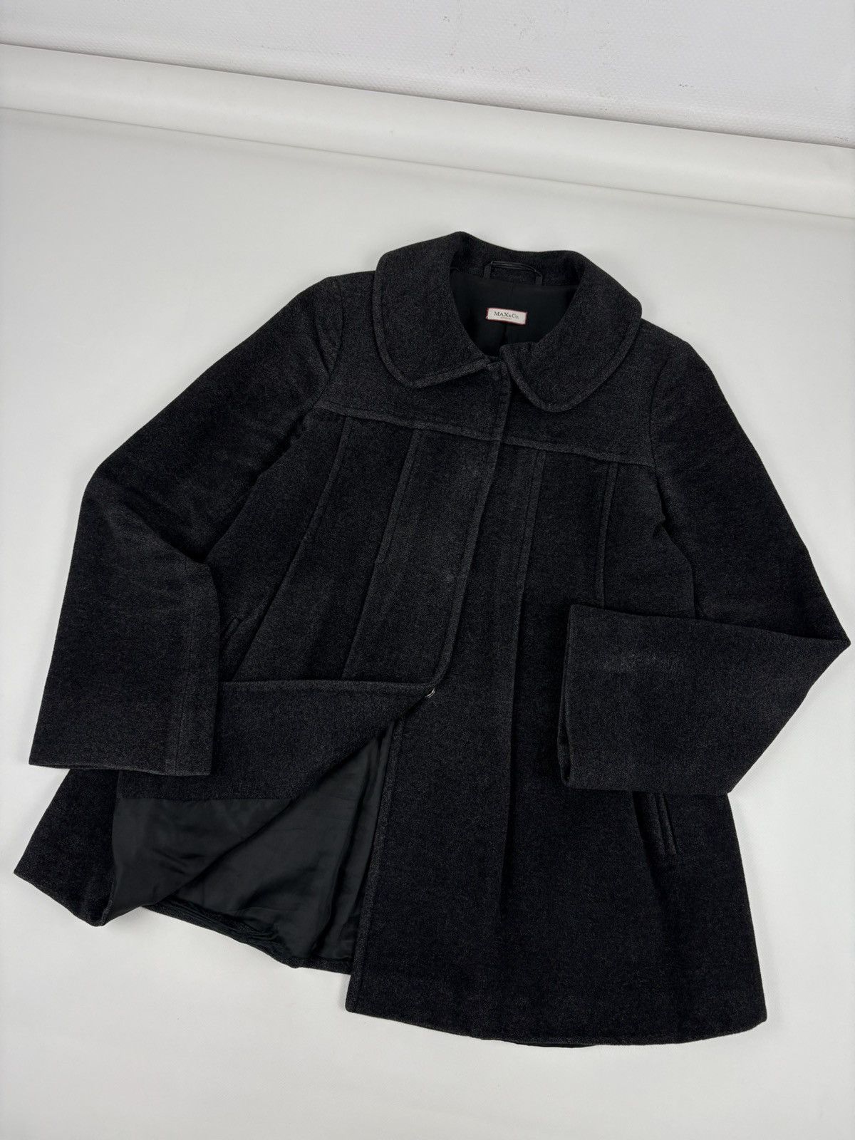 Max Mara Rare Max&Co Classics Wool Rabbit Silk Italy Oversize Beaver Winter Coat Jacket Trench Size M / US 6-8 / IT 42-44 - 7 Thumbnail