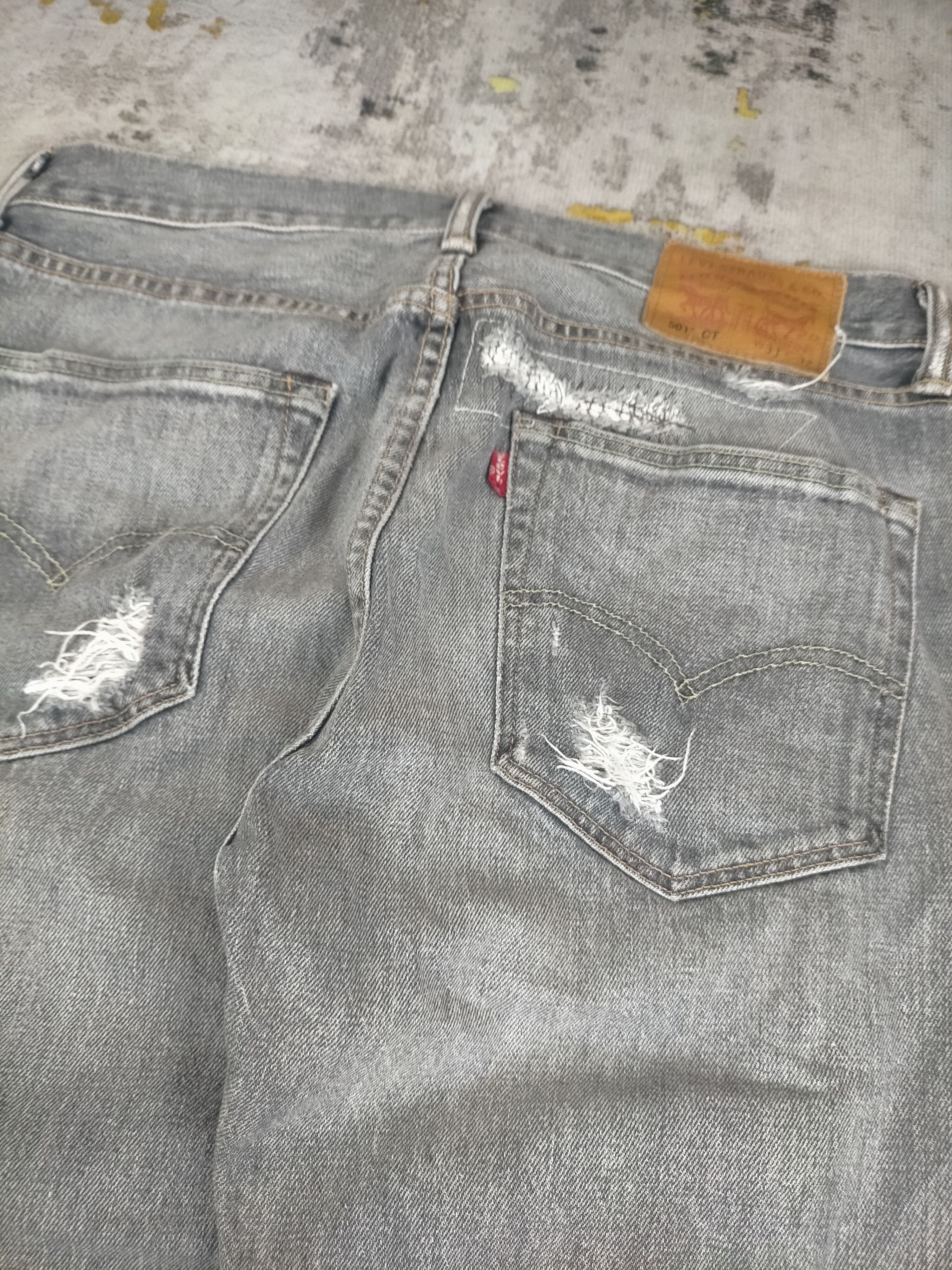 Levi's 🔥 Crazy Levis 501 CT Distressed Mudwash Jeans Size US 31 - 5 Thumbnail