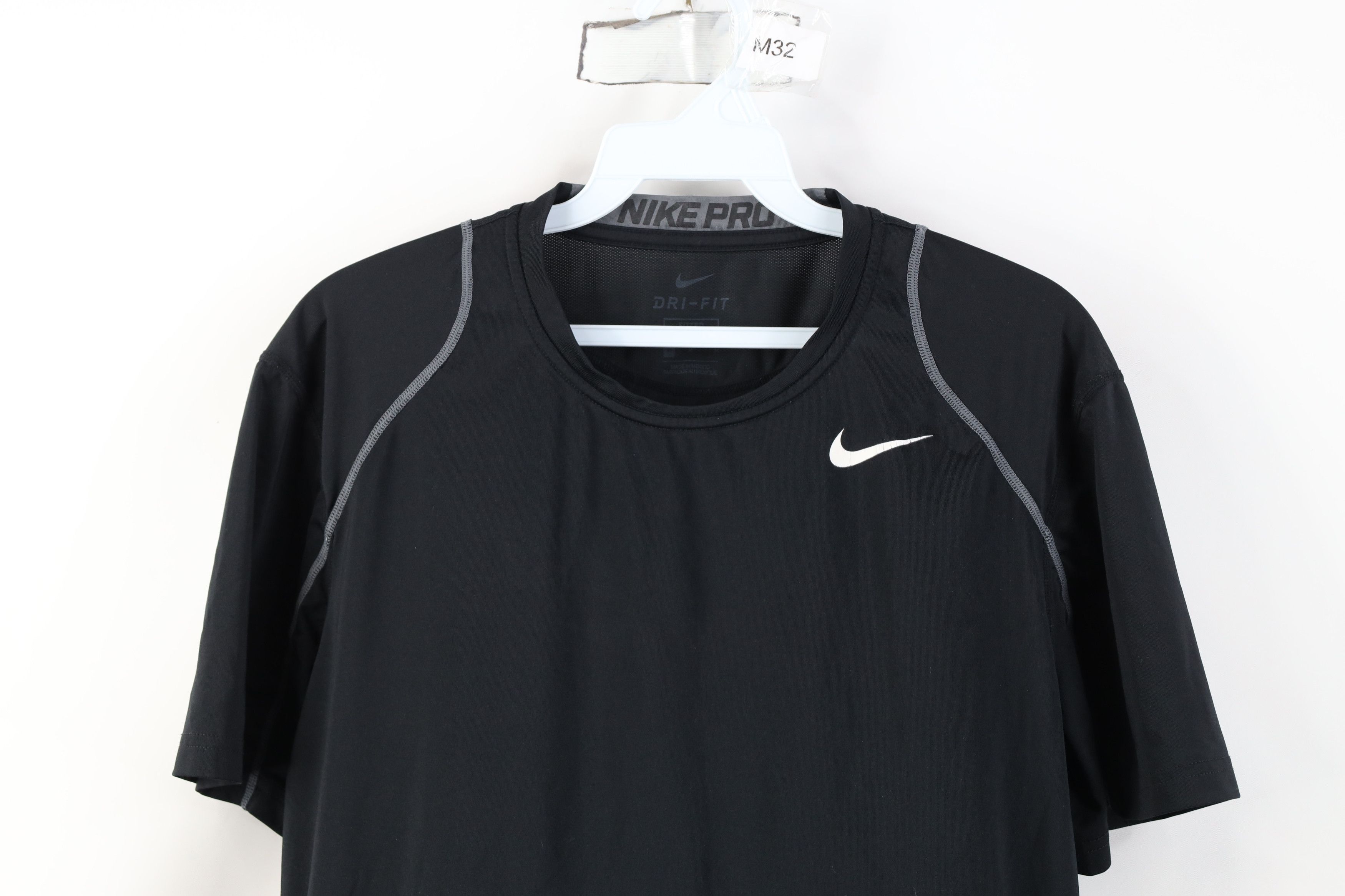 Nike Nike Pro Combat Compression Training Gym T-Shirt Black Size US M / EU 48-50 / 2 - 2 Thumbnail