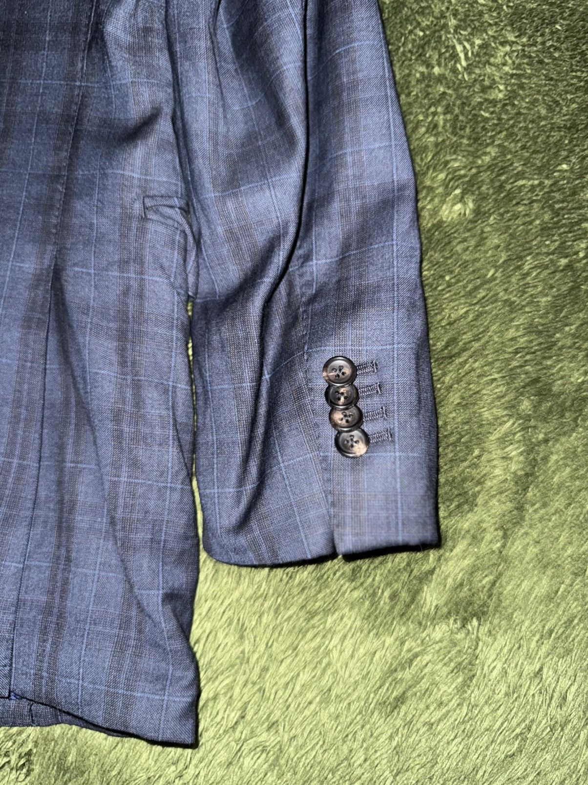 Loro Piana Loro Piana Fabric Japanese Tailor-Made Check Blazer Size 40S - 12 Thumbnail