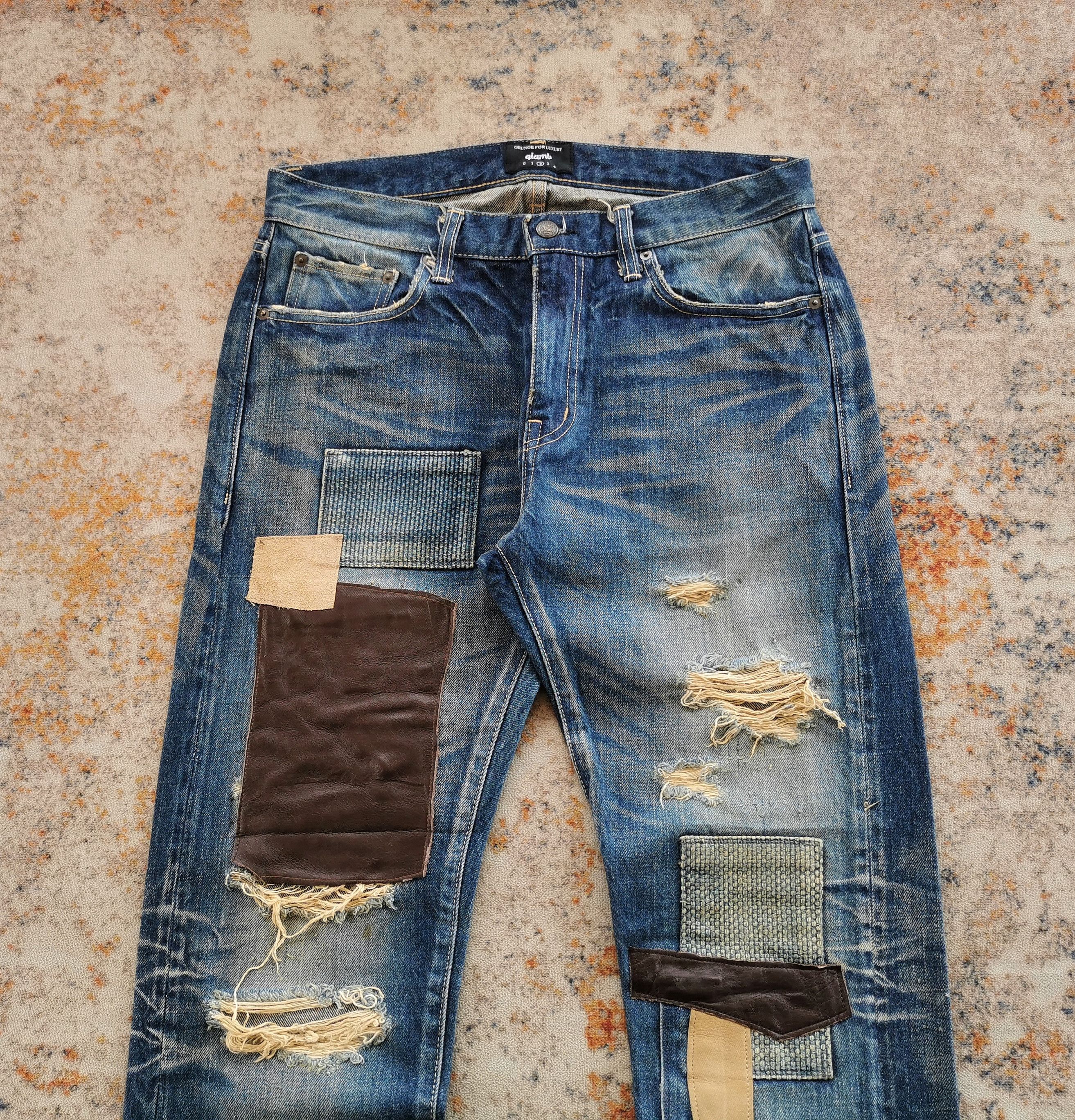 Comme des Garcons Glamp Selvedge Patchwork Jeans STYLE comme des garcons 32x31 Size US 32 / EU 48 - 7 Thumbnail