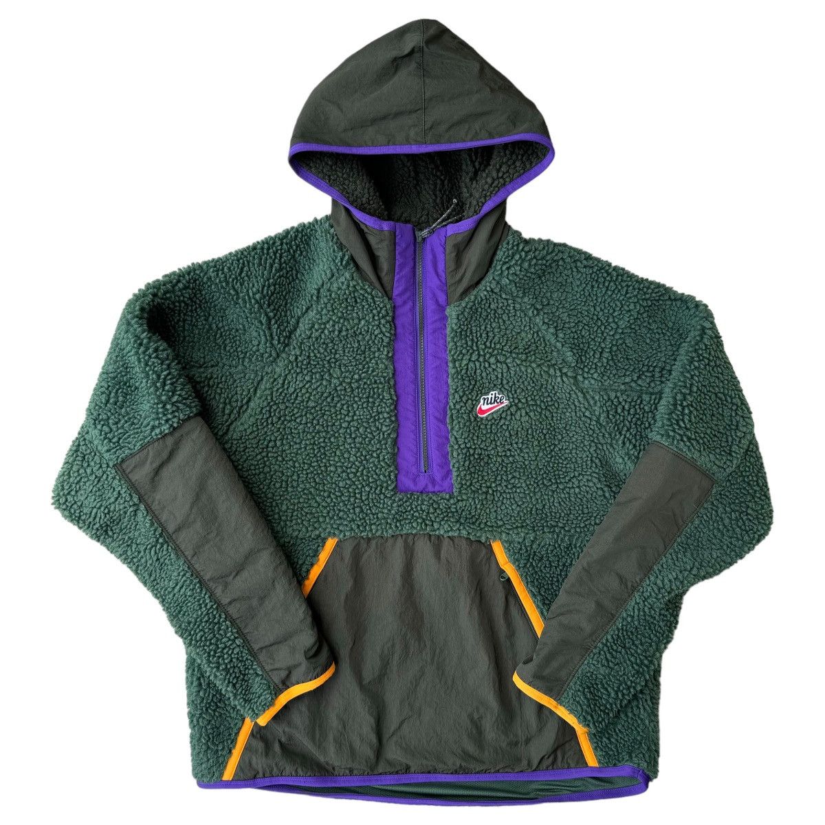 Japanese Brand × Nike Nike Sherpa Fleece Hoodie Y2K Streetwear