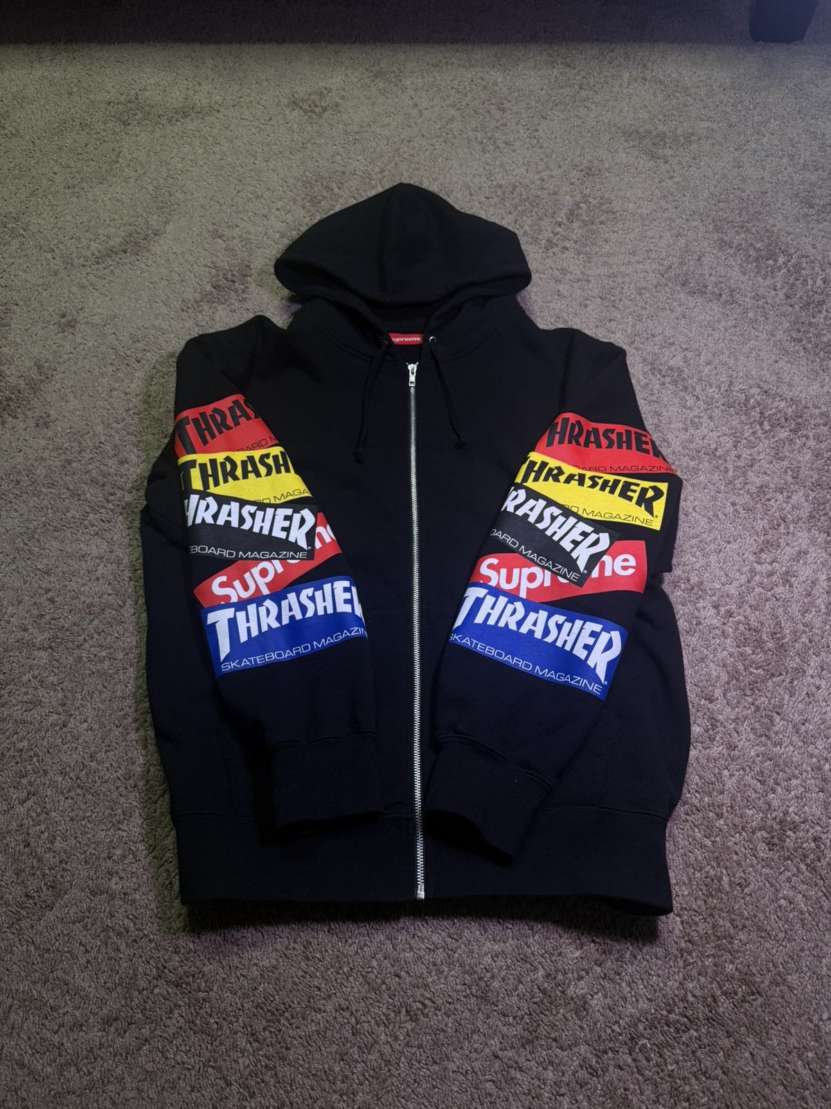 Supreme ThrasherxSupreme Collab zip up hoodie Size US L / EU 52-54 / 3 - 2 Thumbnail