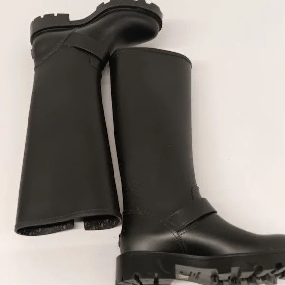 Jimmy Choo Jimmy Choo Yael Buckled Rubber Knee High Rain Boots-EU36/US6 Size US 6 / IT 36 - 6 Thumbnail