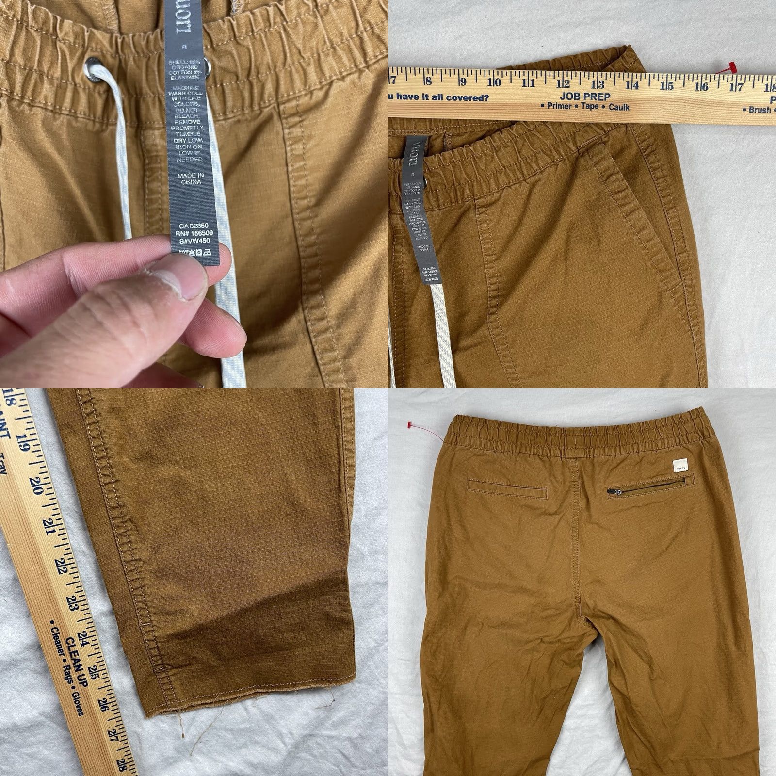 Vuori Vuori Pants Womens Small Brown Ripstop Organic Cotton Stretch VW450 Hiking Size 28" / US 6 / IT 42 - 8 Thumbnail