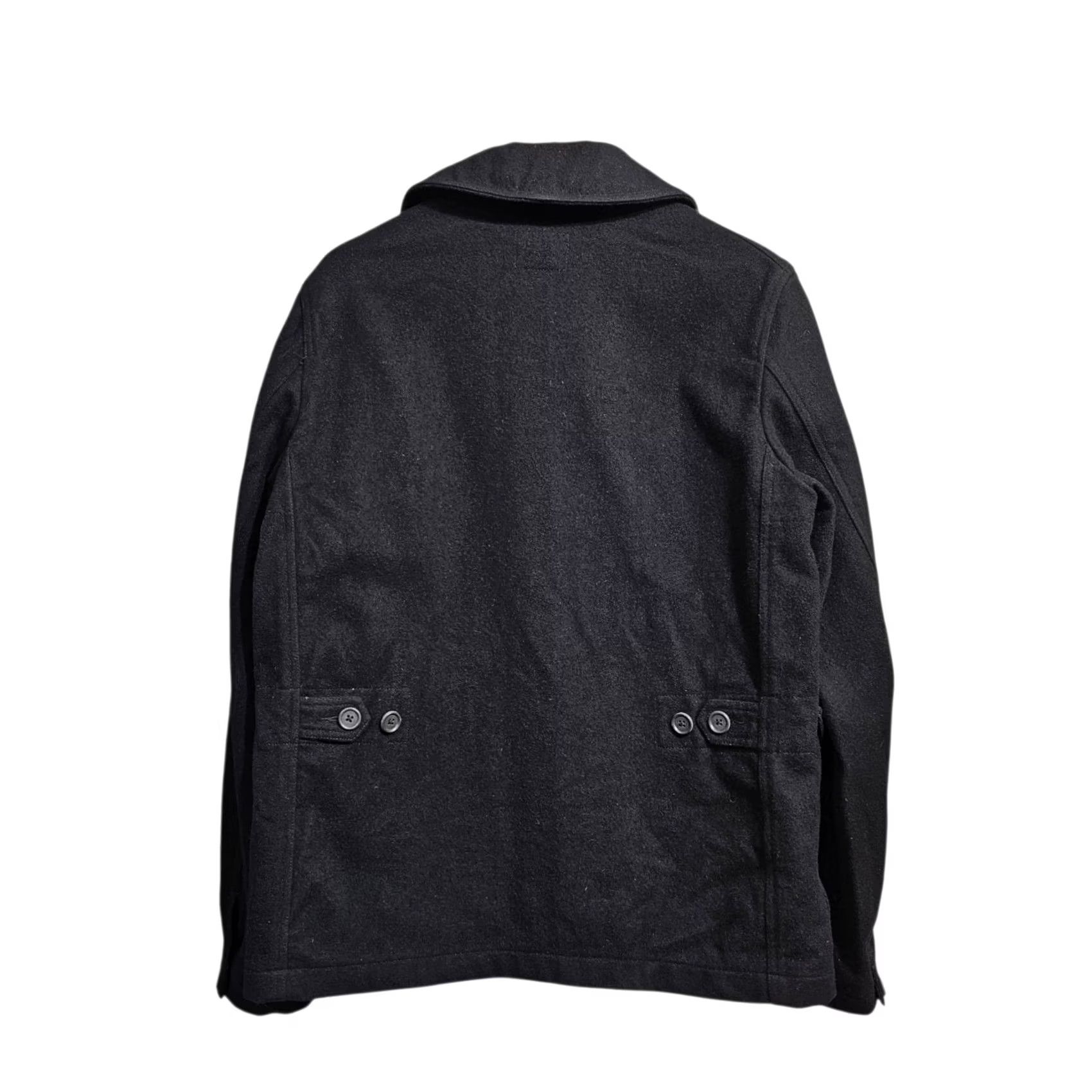 Vintage Woolrich Mens Jacket Black Medium Woolen Mills Daiki Suzuki Maine Guide Shacket Military Jacket Field Wool 100% Wool Unlined Pockets Regular Mens Size US M / EU 48-50 / 2 - 2 Thumbnail