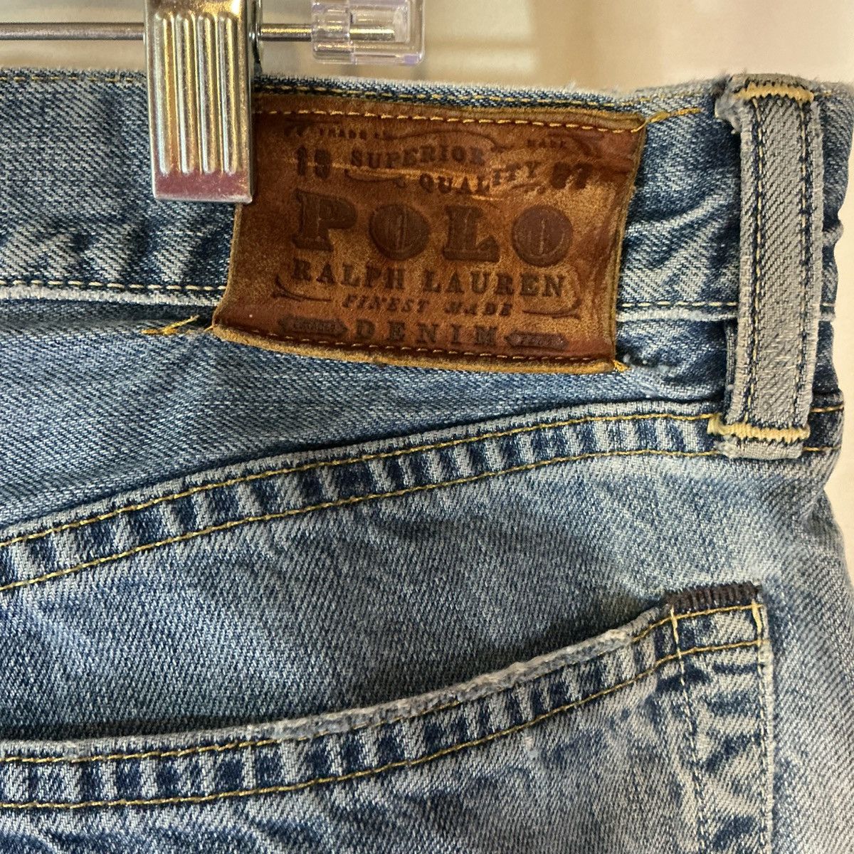 Polo Ralph Lauren Polo Ralph Lauren Jeans 35x30 Classic Straight Light Denim Size US 35 - 5 Thumbnail