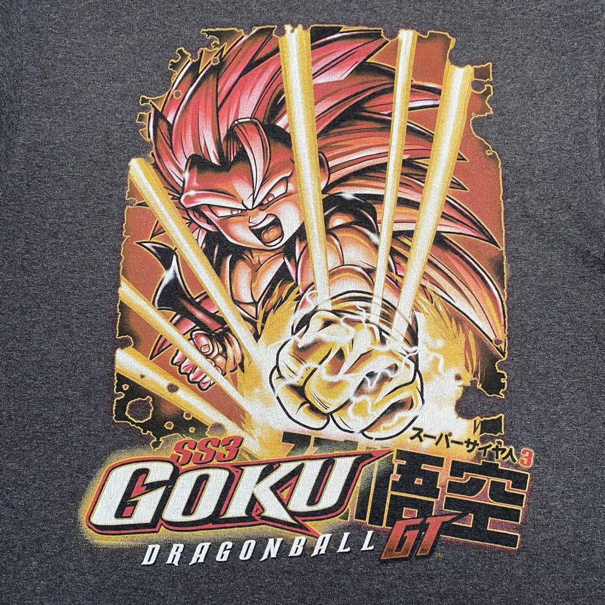 Anime VINTAGE DRAGONBALL GT GOKU SS3 ANIME T SHIRT Size US M / EU 48-50 / 2 - 6 Thumbnail