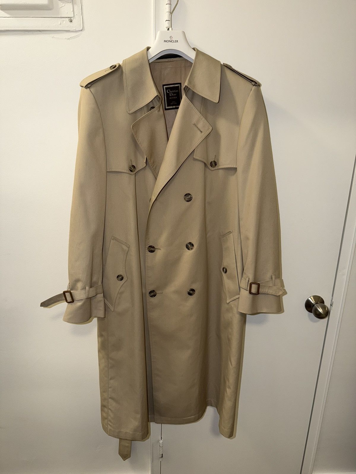 Dior Christian Dior Vintage Beige Trench Coat Size US L / EU 52-54 / 3 - 1 Thumbnail