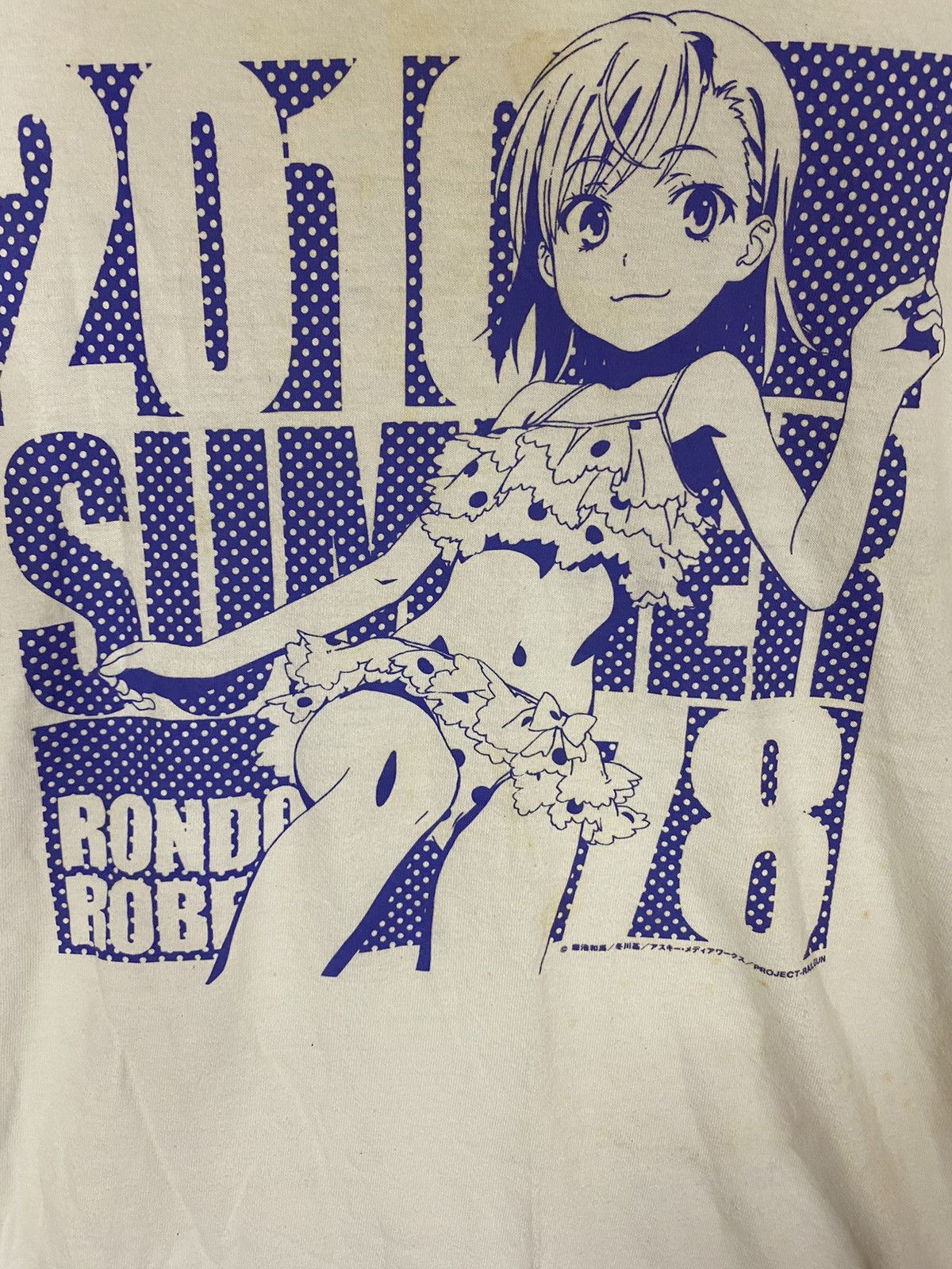 Anime × Japanese Brand 🔥anima rondo robe project railgun 2010 tshirt Size US L / EU 52-54 / 3 - 2 Thumbnail