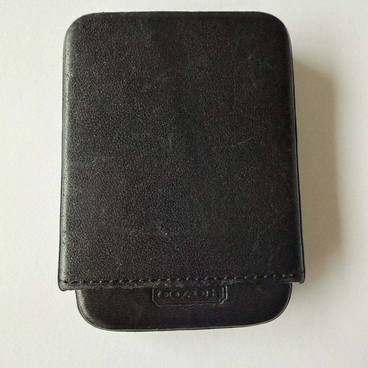 Coach Coach Black Leather Slide Structured Business Card Holder Size ONE SIZE - 2 Thumbnail