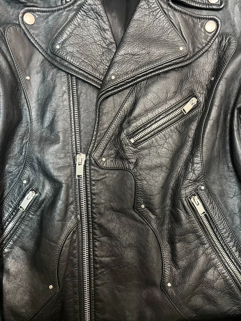 Saint Laurent Paris Saint Laurent Black Leather Biker Jacket-2507 Size US XXL / EU 58 / 5 - 4 Thumbnail