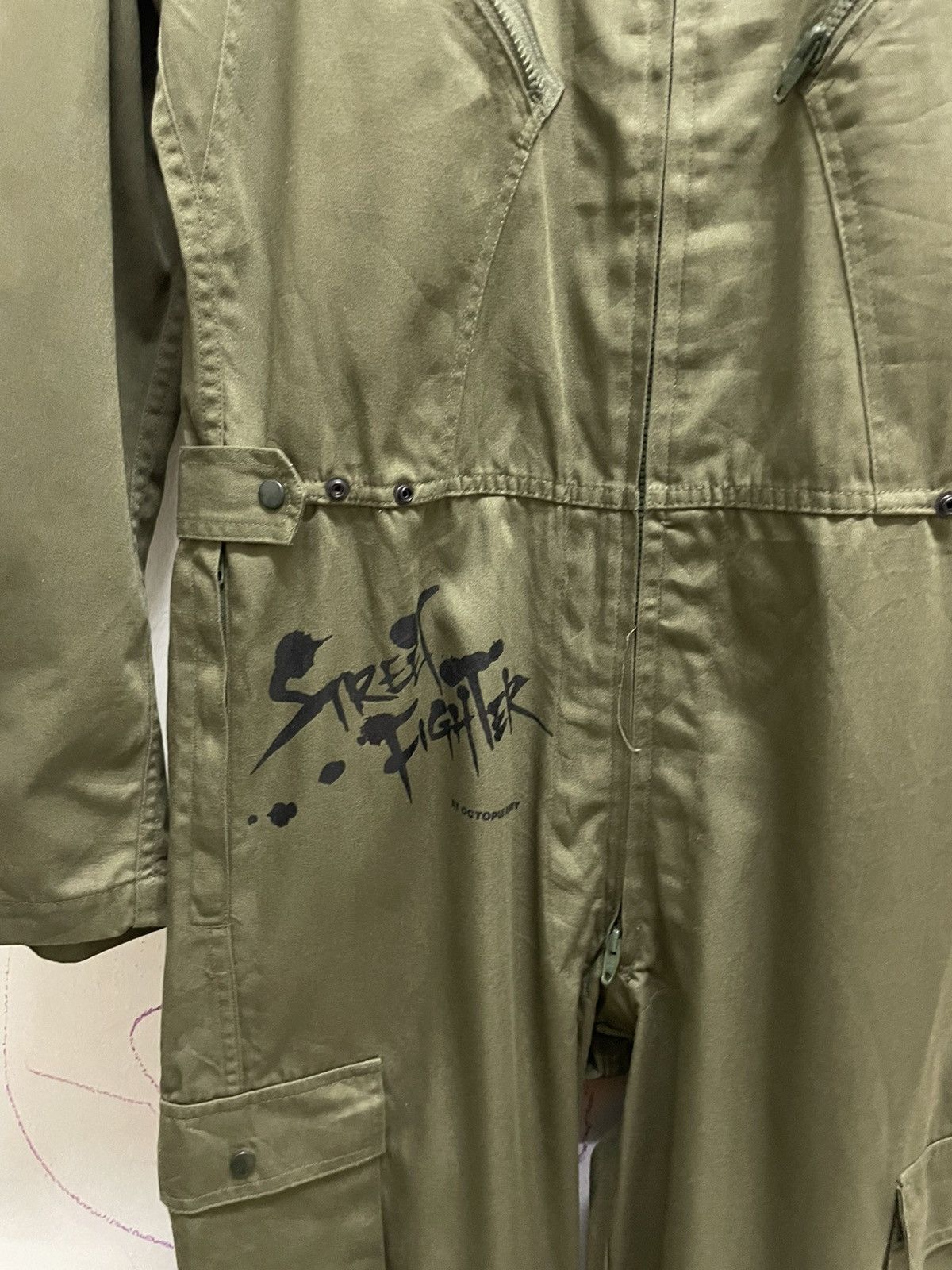 Japanese Brand Street Fighter Octopus Army Jumpsuit Coverall Size US 34 / EU 50 - 8 Thumbnail