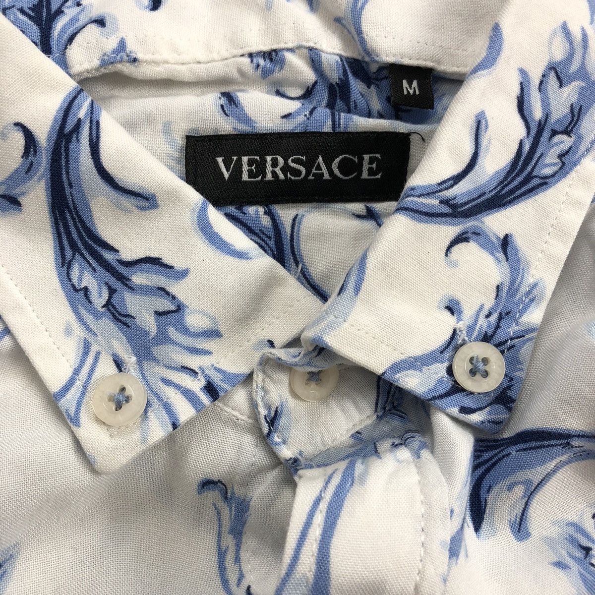 Versace Vintage Luxury Shirt Versace Floral Button Up Size US M / EU 48-50 / 2 - 5 Thumbnail