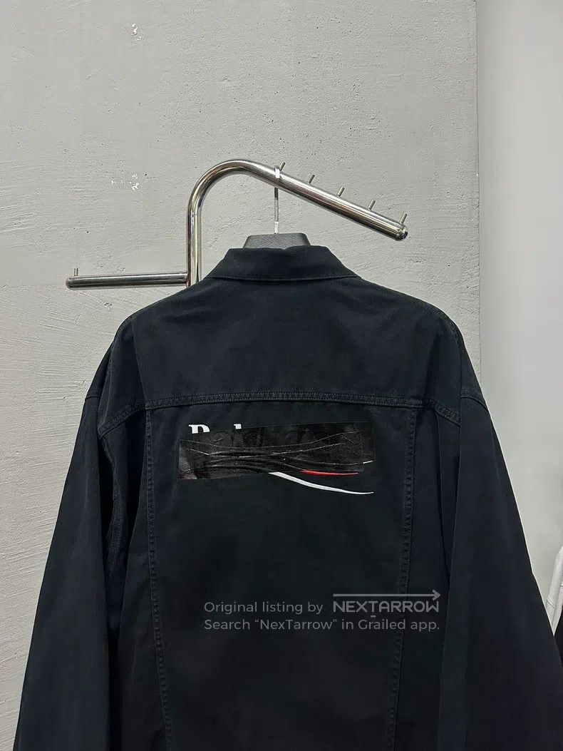 Balenciaga Balenciaga Black Denim Jacket Size US M / EU 48-50 / 2 - 2 Thumbnail
