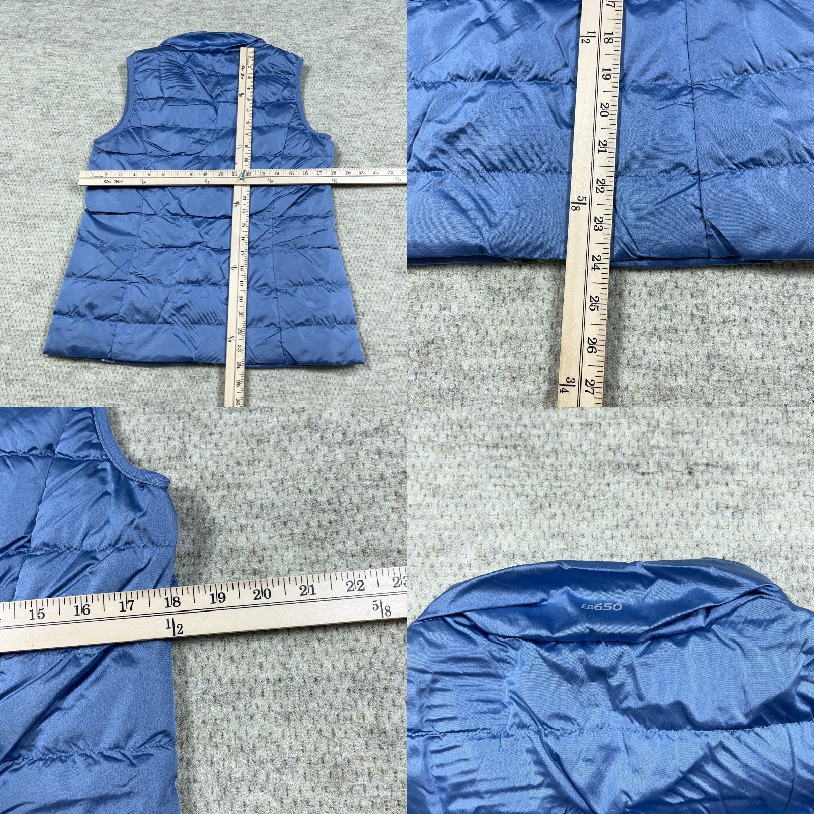 Eddie Bauer VINTAGE Eddie Bauer Puffer Vest Women Small Blue Down Fill EB650 Full Zip Jacket Size S / US 4 / IT 40 - 8 Thumbnail