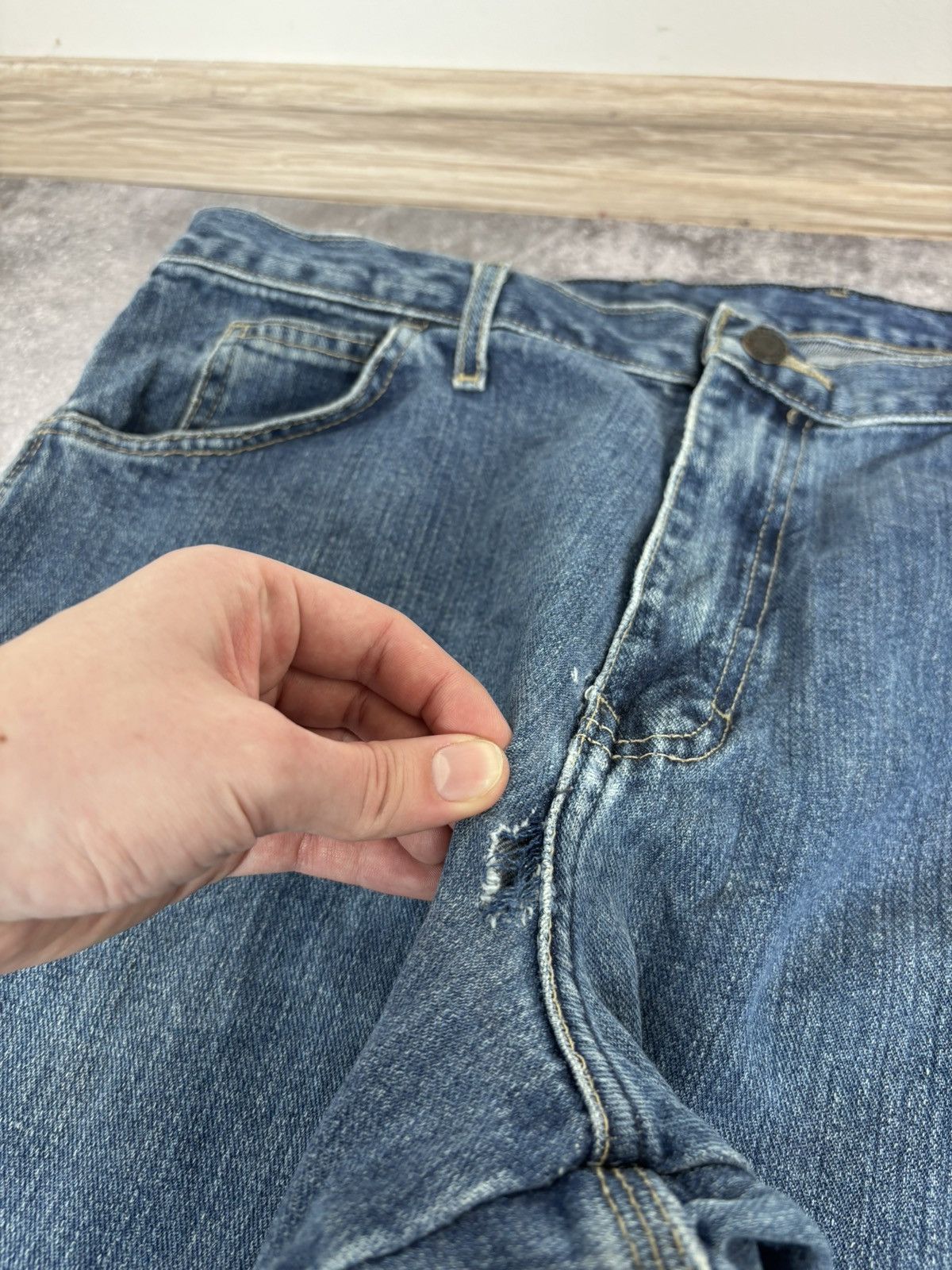 Dickies Dickies Men’s Blue Denim Jeans Straight Relaxed Fit Workwear Size US 36 / EU 52 - 13 Thumbnail