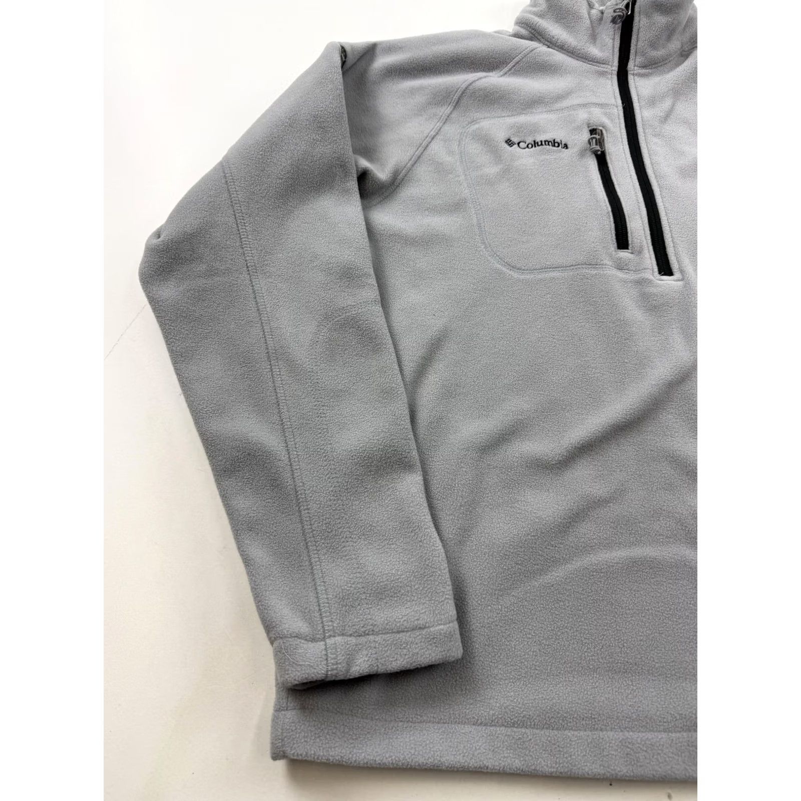 Vintage Columbia Fleece Jacket Mens Large Gray 1/4 Zip Pullover Chest Pocket Outdoor Size US L / EU 52-54 / 3 - 2 Thumbnail