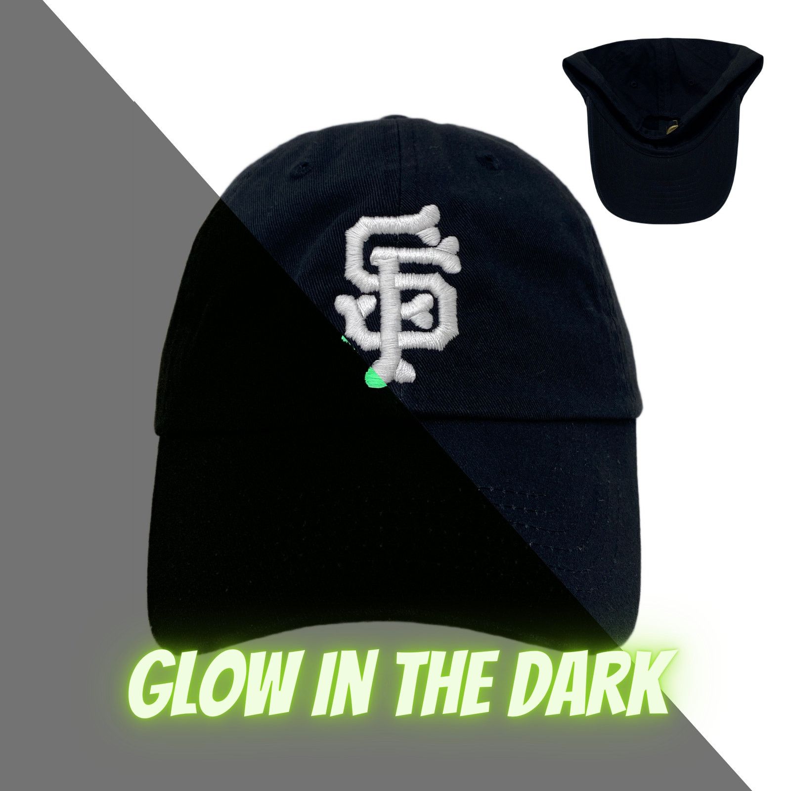 Other San Francisco SF Bones Dad Hat Glow In The Dark Westside Size ONE SIZE - 1 Thumbnail
