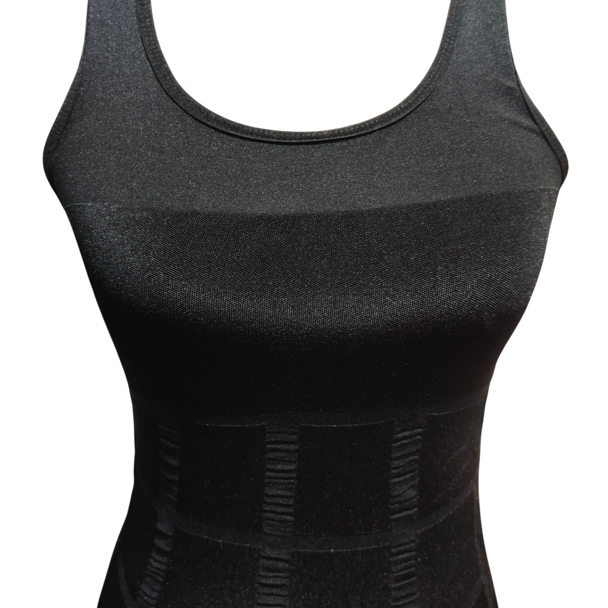 Other Black M Shaping Tank Top Moderate Compression Ribbed Control Size ONE SIZE - 3 Thumbnail