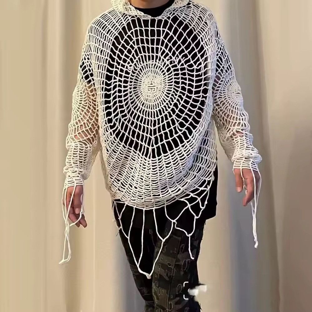 Other Knitted web hoodie net sweatshirt Size US M / EU 48-50 / 2 - 5 Thumbnail