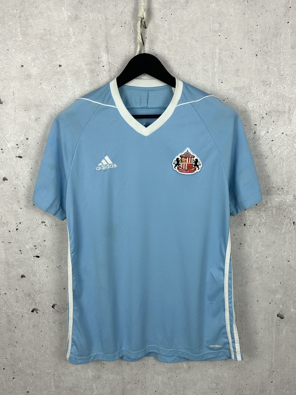Adidas × Vintage Adidas Climacool FC Sunderland Stripped Blue Soccer Jersey Size US L / EU 52-54 / 3 - 1 Thumbnail