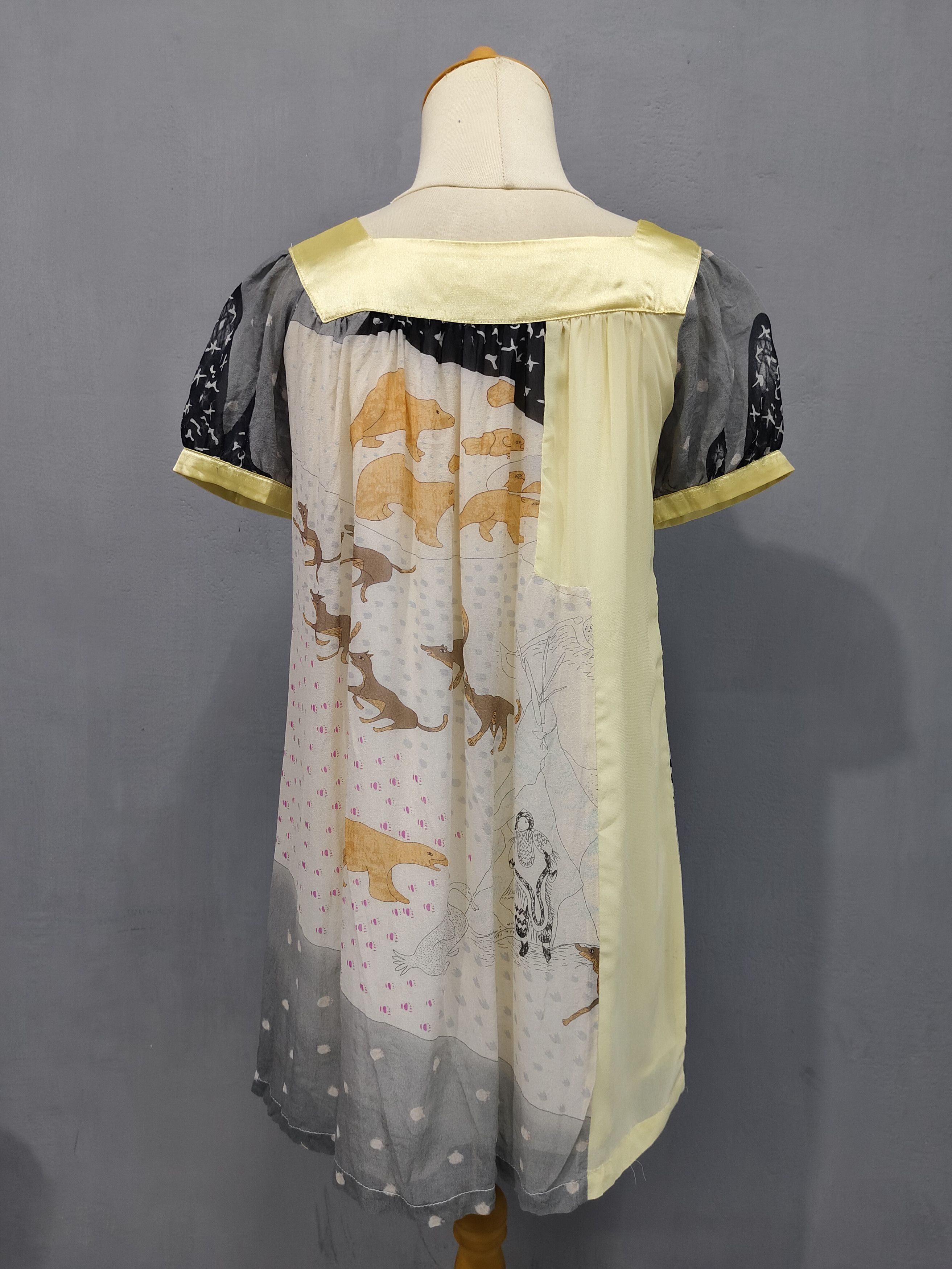 Tsumori Chisato RARE Runway Art Piece❤️‍🔥TC Fairy Tale Jewel Sheer Shiffon Size M / US 6-8 / IT 42-44 - 5 Thumbnail