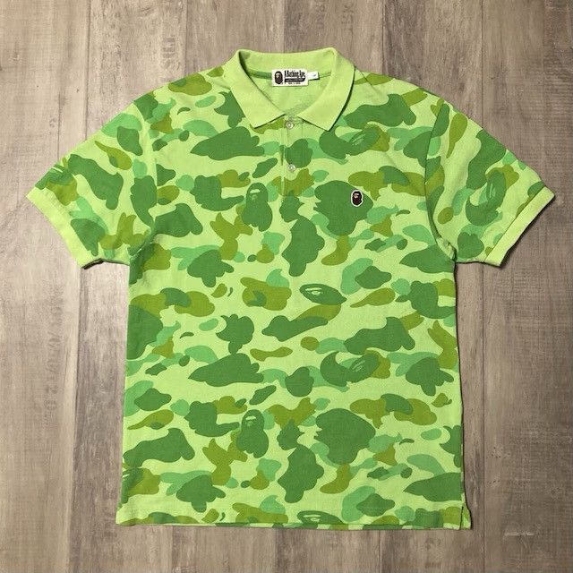 Bape BAPE Neon 1st camo polo shirt a bathing ape NIGO Size US L / EU 52-54 / 3 - 1 Thumbnail