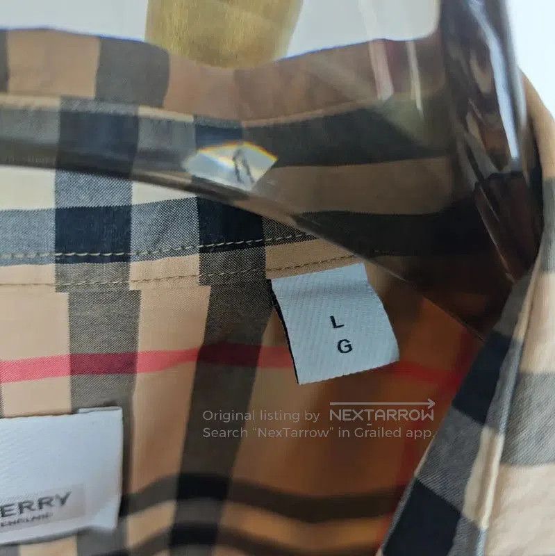 Burberry Burberry Women's Khaki Cotton Shirt. Size L / US 10 / IT 46 - 5 Thumbnail