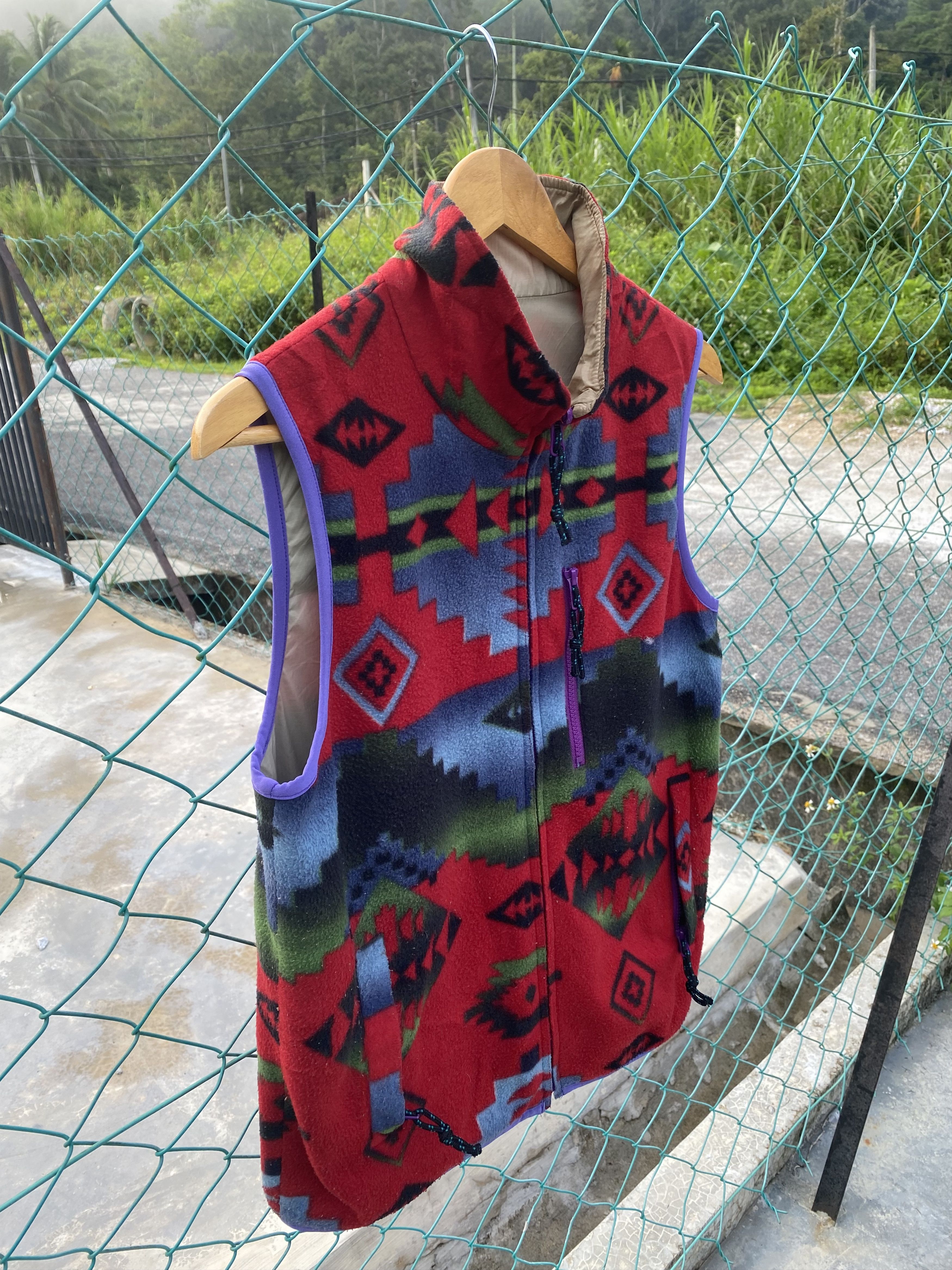 Aztech Mountain × Ciaopanic Ciaopanic aztec printed fleece nylon riversible vest Size M / US 6-8 / IT 42-44 - 3 Thumbnail