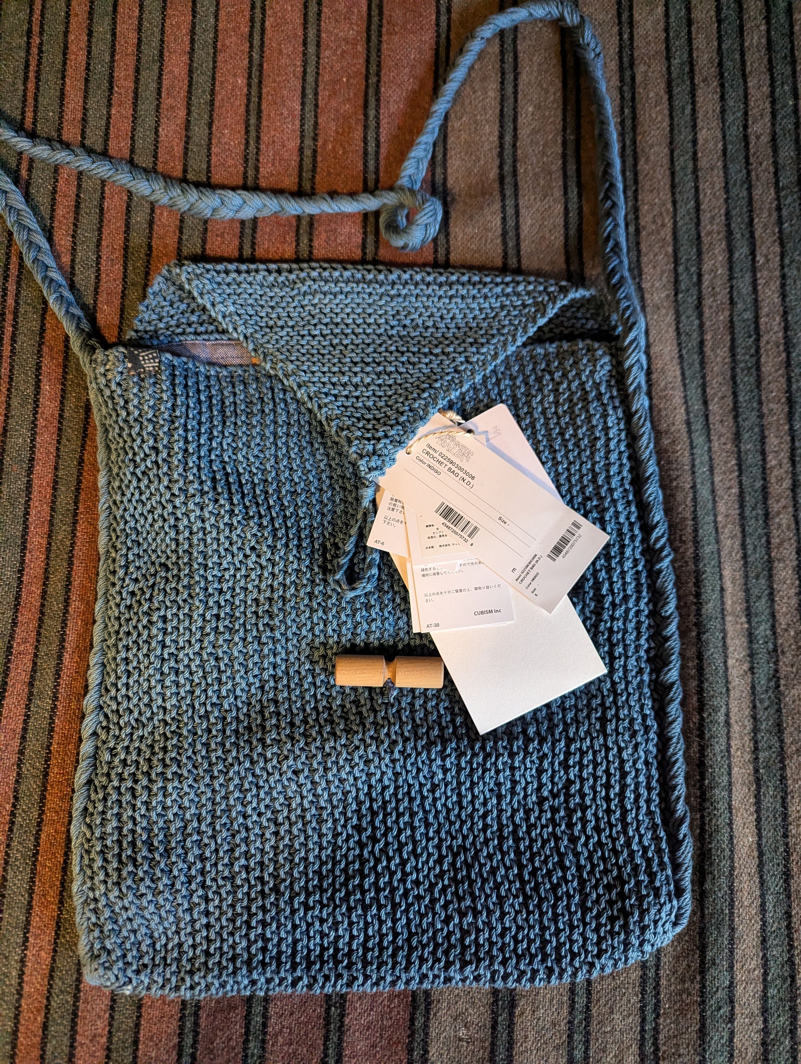 Visvim VISVIM ICT CROCHET BAG (N.D.) INDIGO Size ONE SIZE - 4 Thumbnail