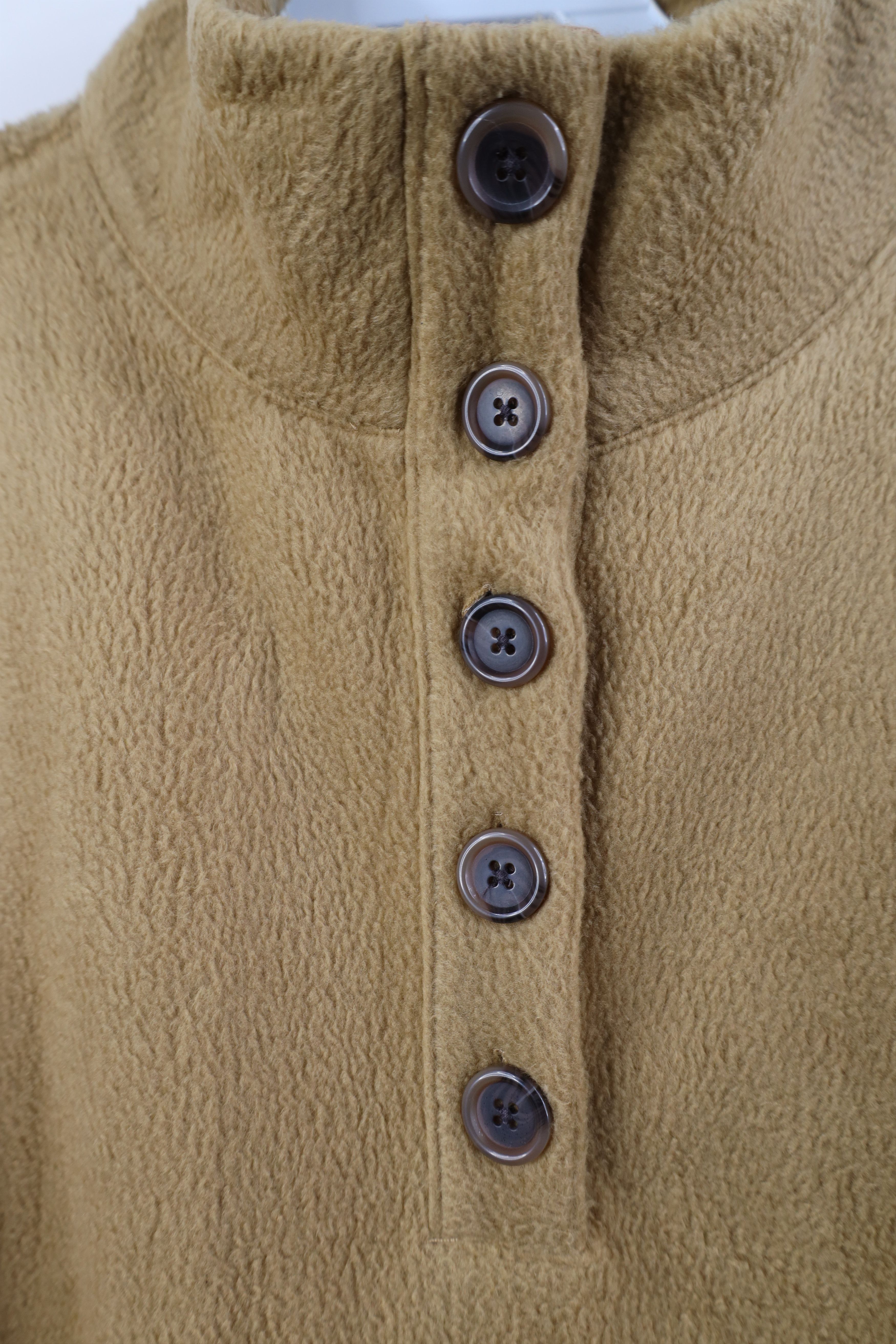 J.Crew J Crew Front Tunic Sherpa Fleece Pullover Sweater Beige Size M / US 6-8 / IT 42-44 - 6 Thumbnail