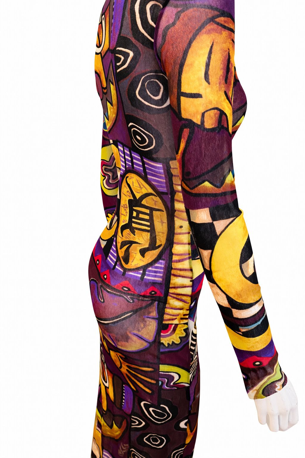Kenzo Kenzo African Mesh Maxi Dress Transparent Small Medium Large Size L / US 10 / IT 46 - 9 Thumbnail