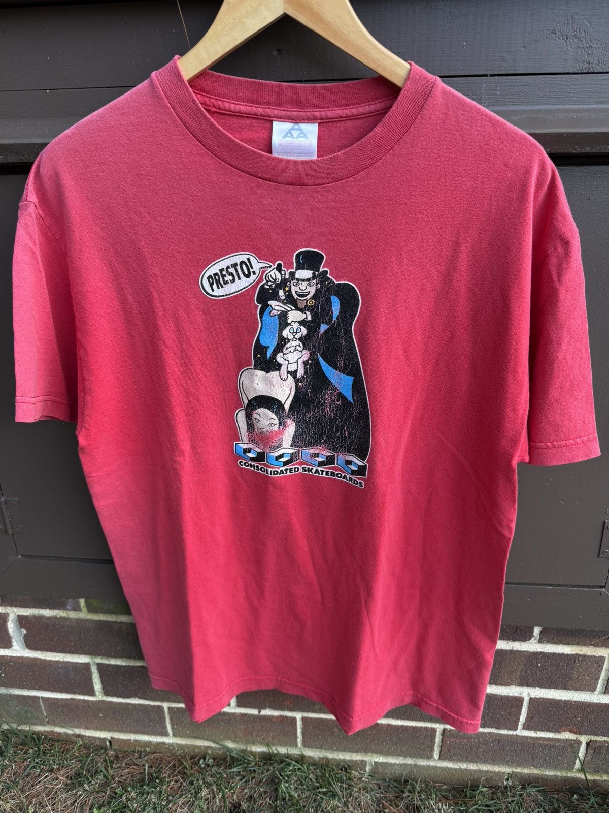 Vintage Consolidated Skateboards Presto T Shirt Men's Large