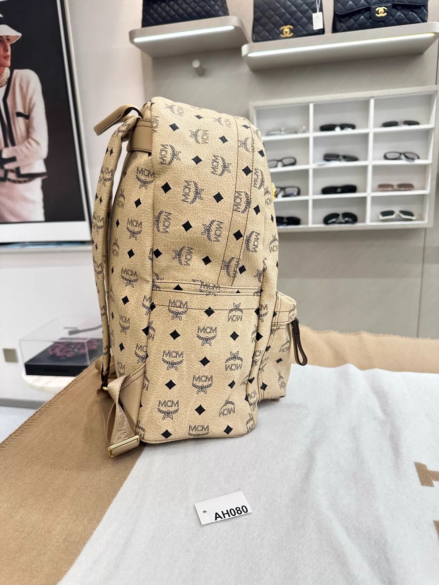 MCM MCM Classic Nail Medium Backpack 33x15x41 NM AH080 Size ONE SIZE - 5 Thumbnail