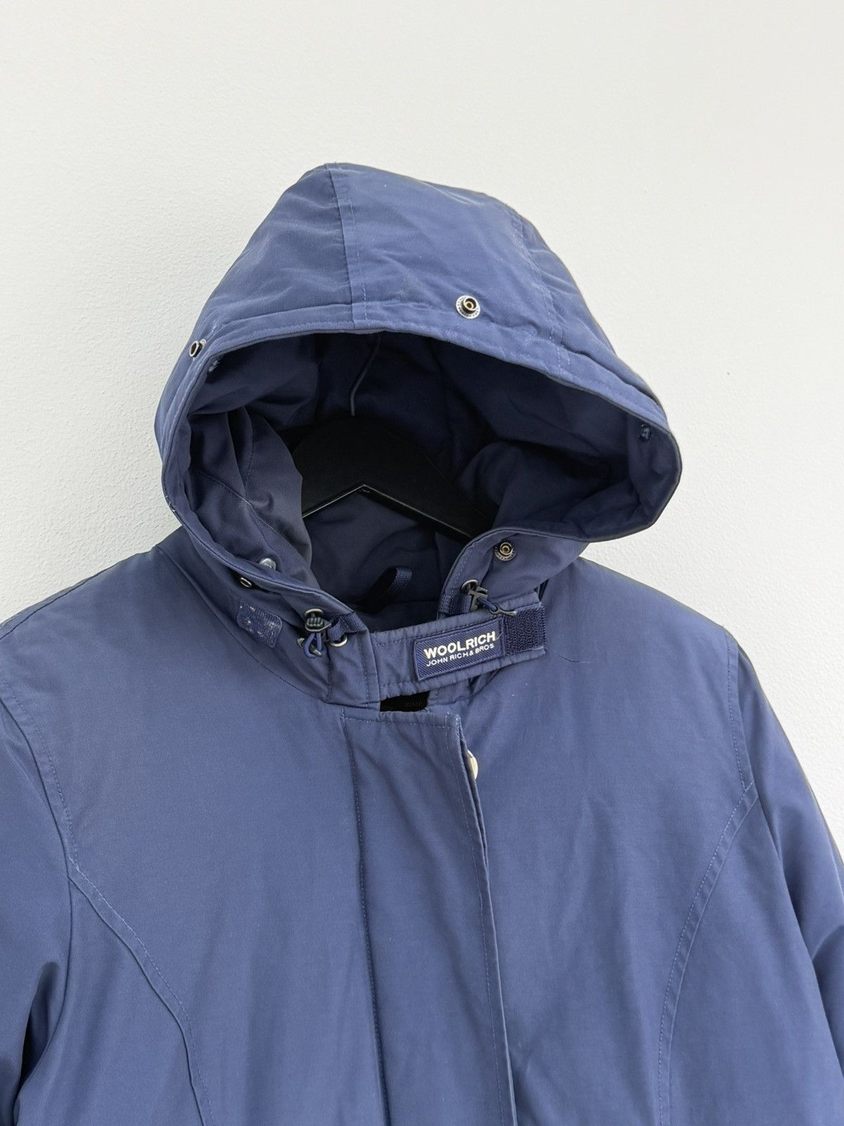 Goretex Woolrich Women Parka Jacket Size L Blue Size M / US 6-8 / IT 42-44 - 3 Thumbnail