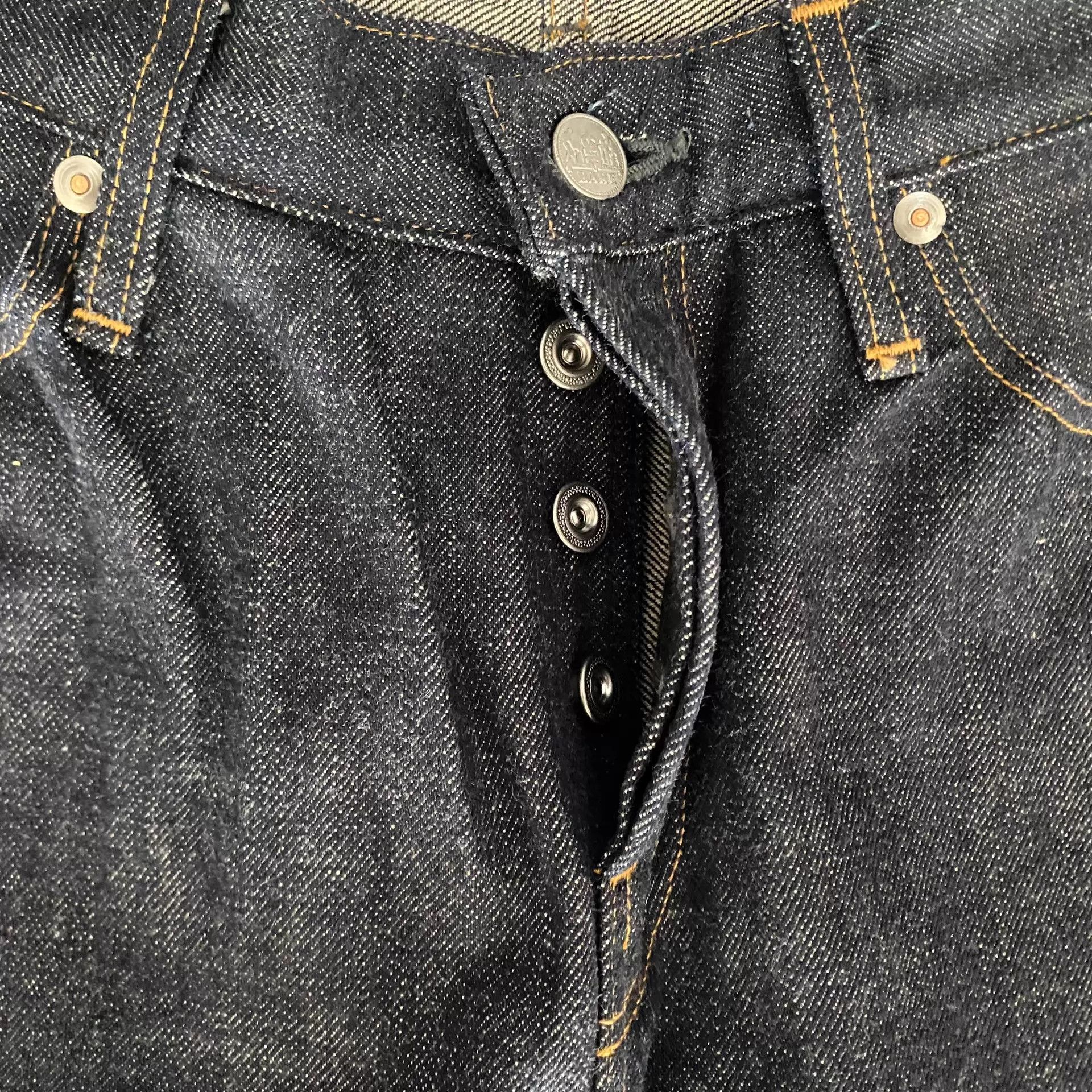 Big John Big John R009 Sakamoto Blue Dye Raw Denim Jeans UW 31 Size US 31 - 5 Thumbnail