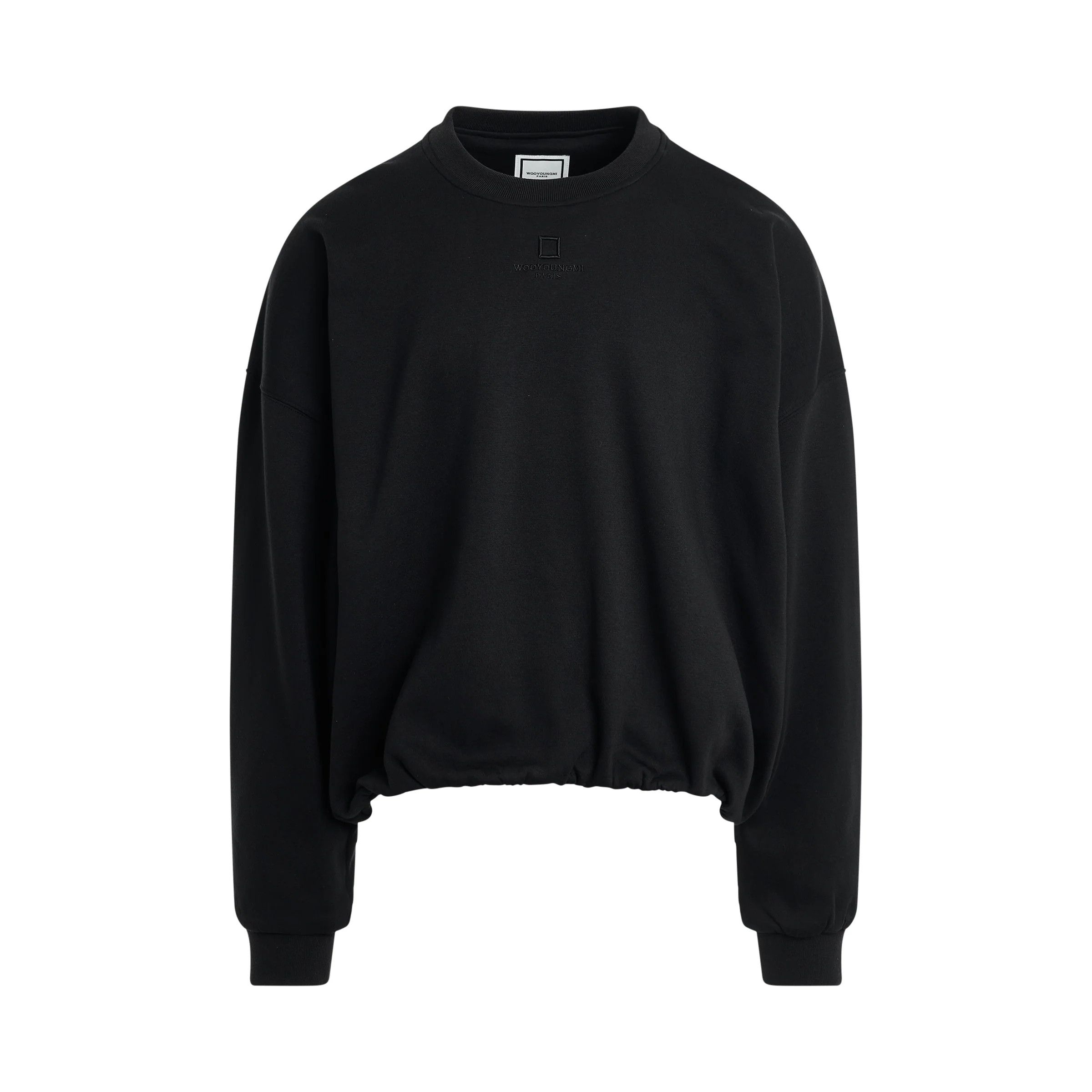 Wooyoungmi o1mris0824 Drawstring Sweatshirt in Black Size US M / EU 48-50 / 2 - 1 Thumbnail