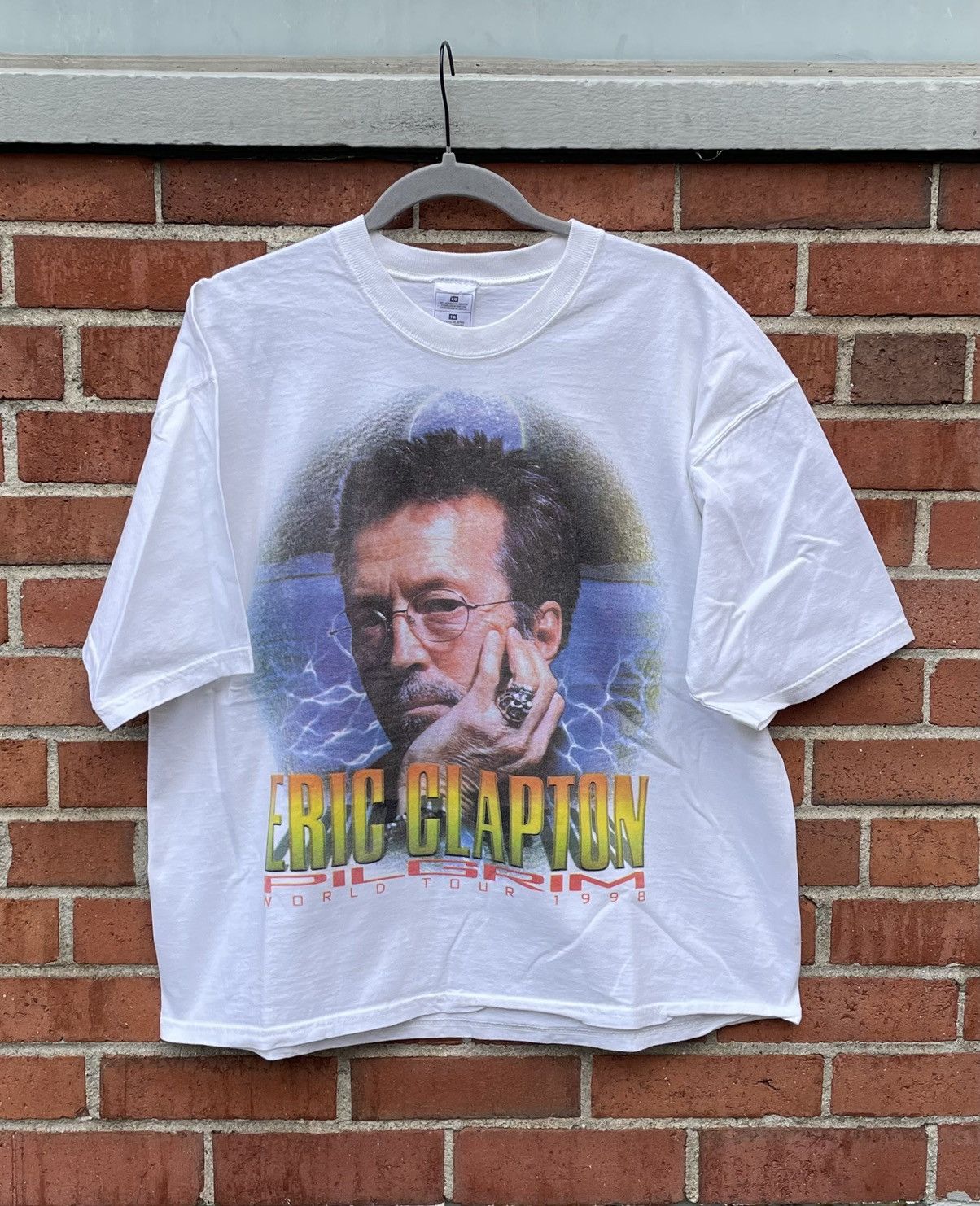 Fruit Of The Loom Vintage Eric Clapton T-Shirt Pilgrim World Tour Size XL Size US XL / EU 56 / 4 - 1 Thumbnail