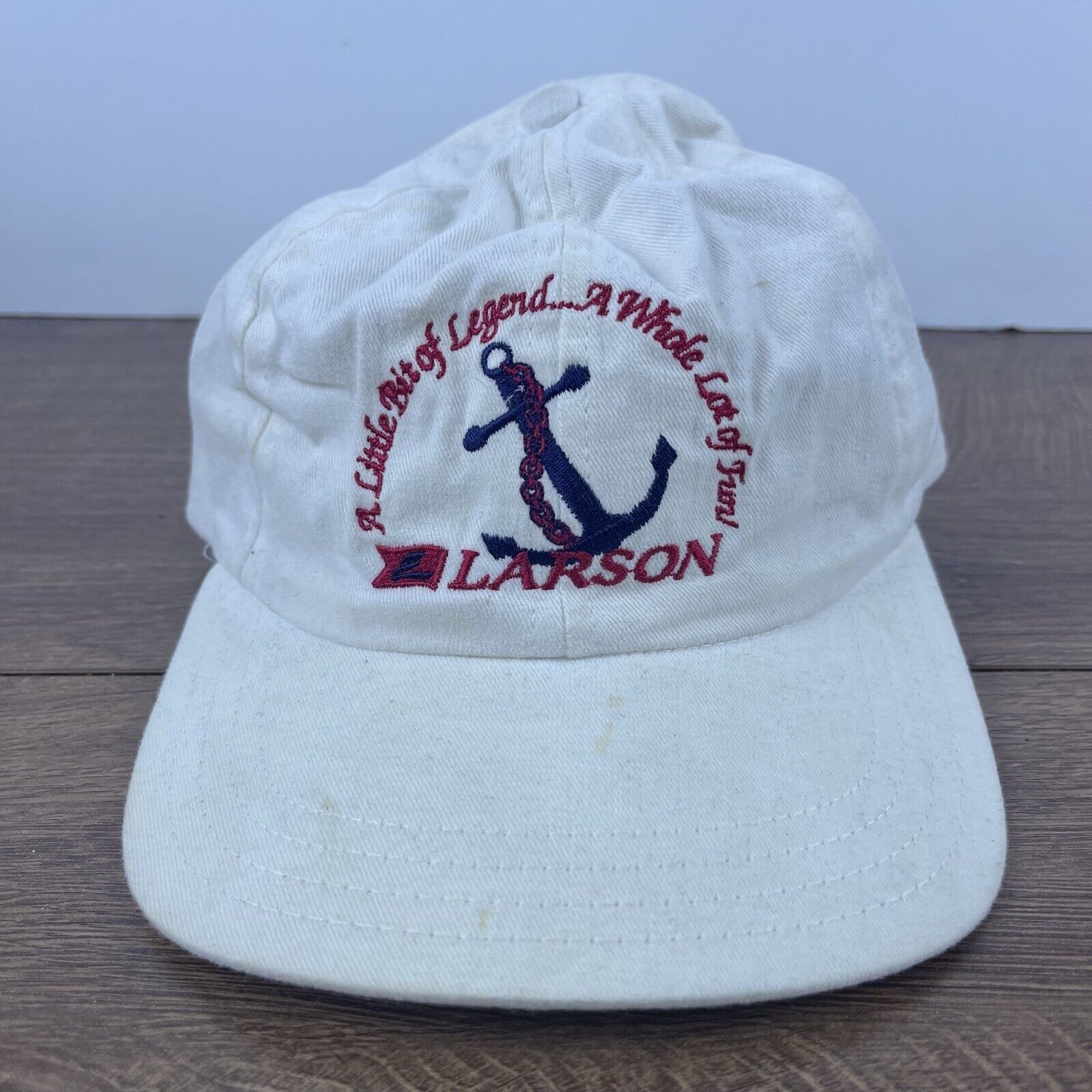 Other Larson Hat Larson Adjustable Hat White Hat Adjustable White Size ONE SIZE - 1 Thumbnail